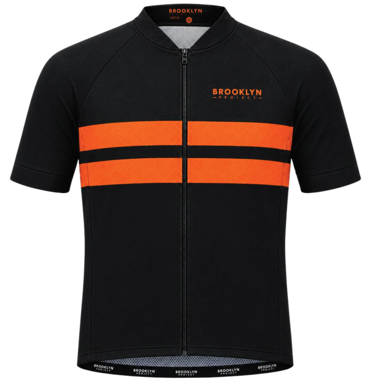 Men's Core Performance Cycling Jersey - Black Orange | Lightweight Performance