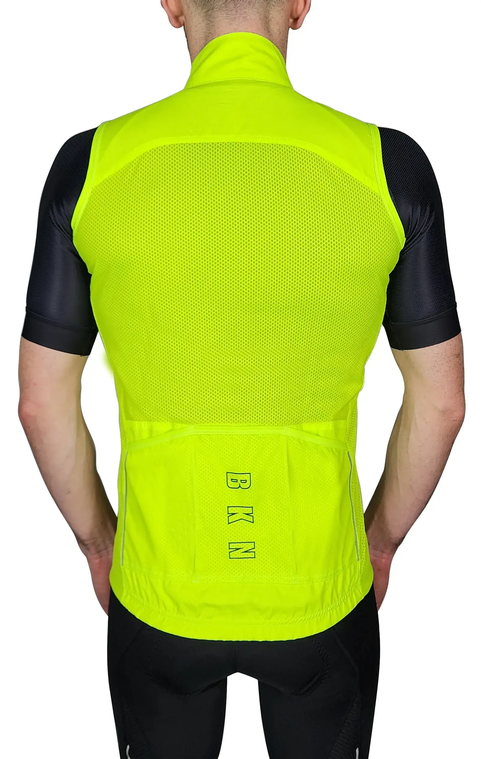 Men's Pro Water-Resistant Cycling Vest Gilet - Fluro, Windproof