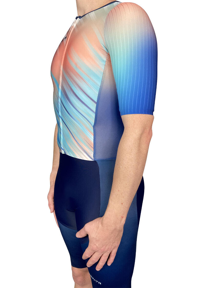 Men's Elite Aero Sleeved Triathlon Suit - Multi-Colour, Quick-Dry
