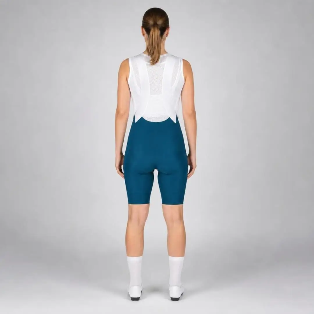 Pro Maximus Women's Cycling Bibs – Blue Long Distance Bib Shorts