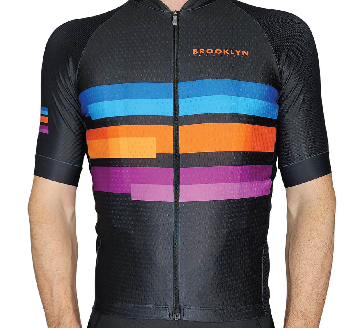 Men's Pro Cycling Jersey - Blocks Black Ice | Lightweight Performance