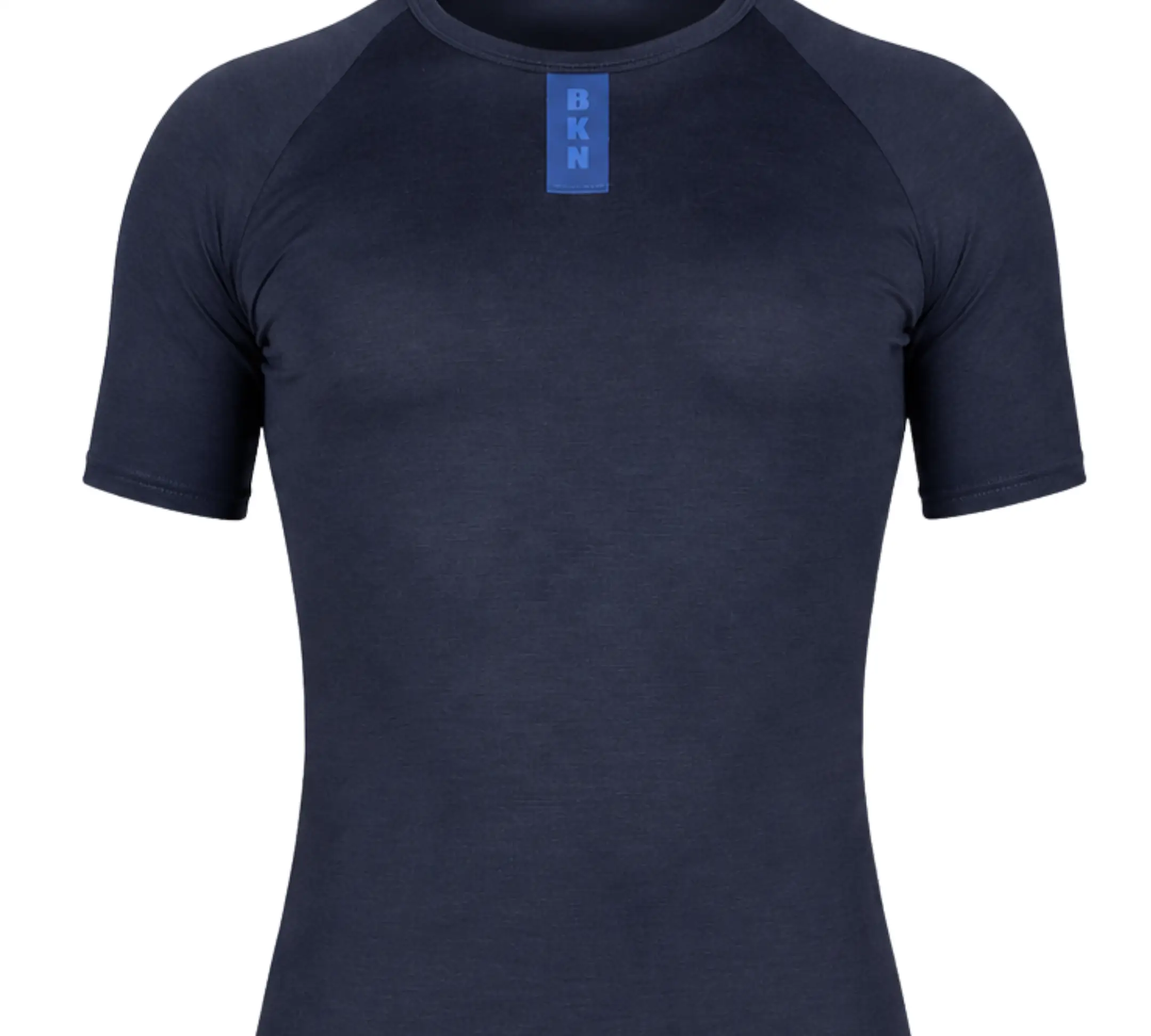 Merino Wool Tencel Cycling Undershirt Sleeved Navy
