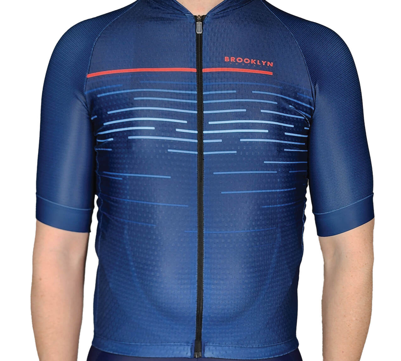 Men's Pro Cycling Jersey - Pinstripe Navy | Lightweight Performance