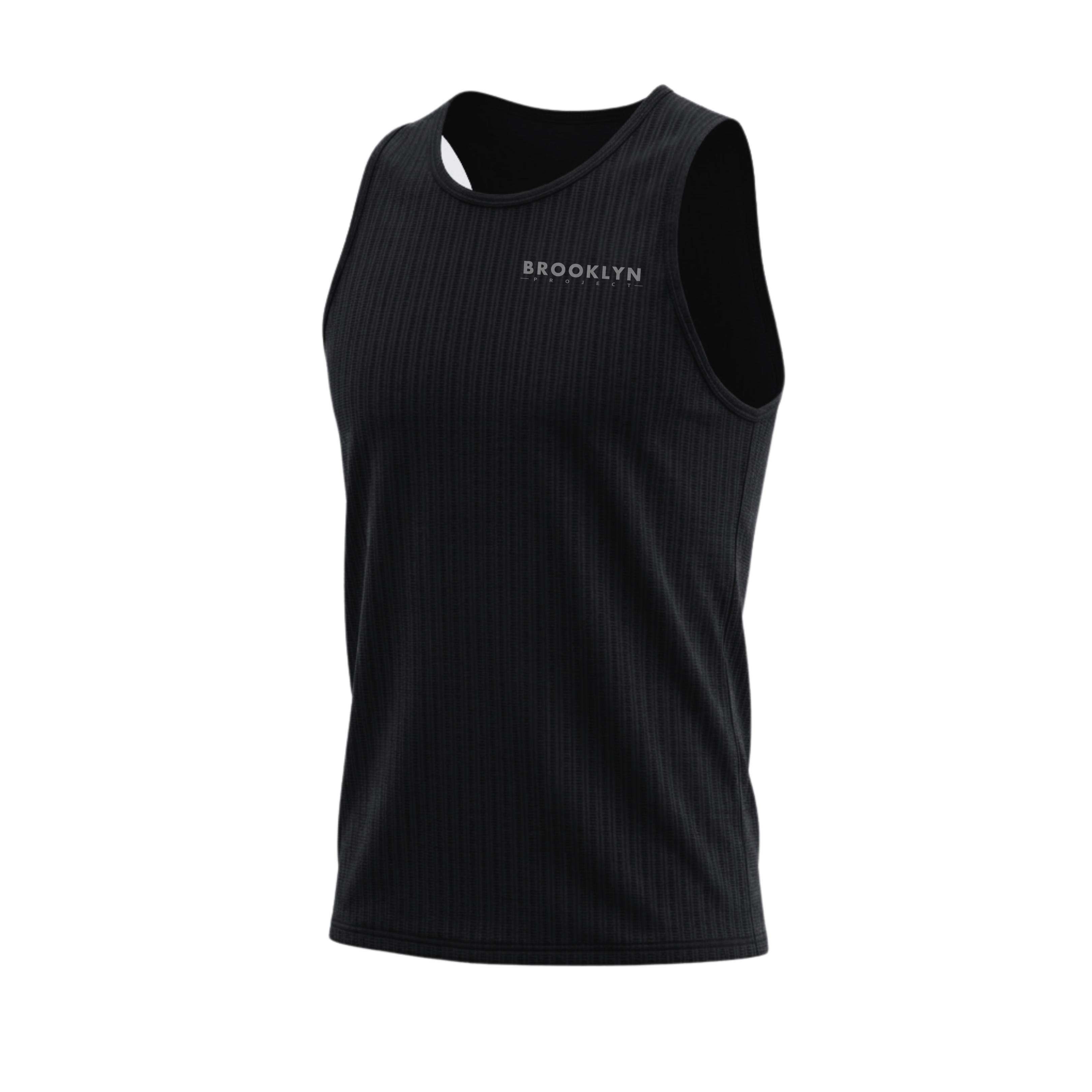 Men's Elite Lightweight Run Singlet - Breathable Technical Singlet, Black