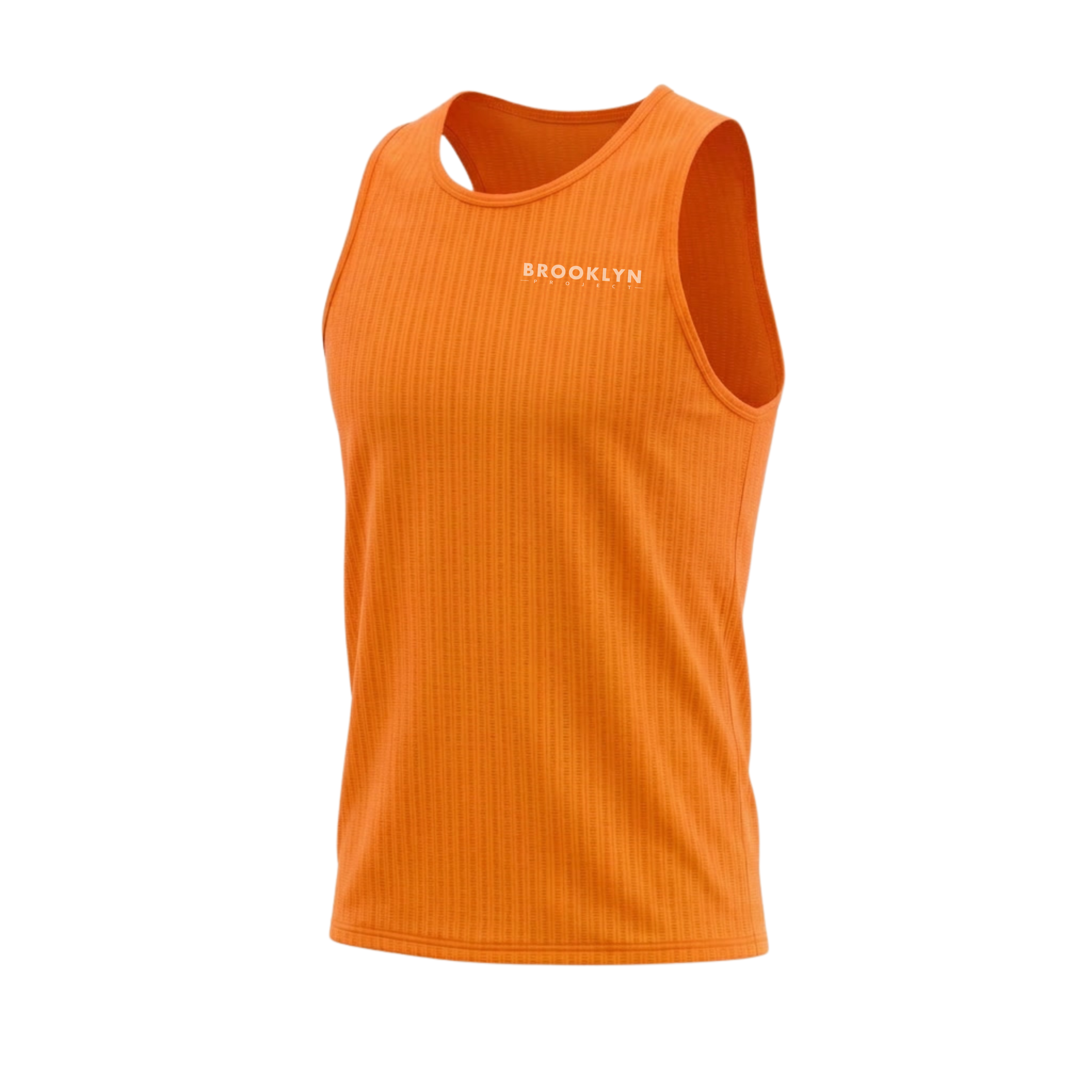 Men's Elite Lightweight Run Singlet - Breathable Technical Singlet, Fluoro Orange