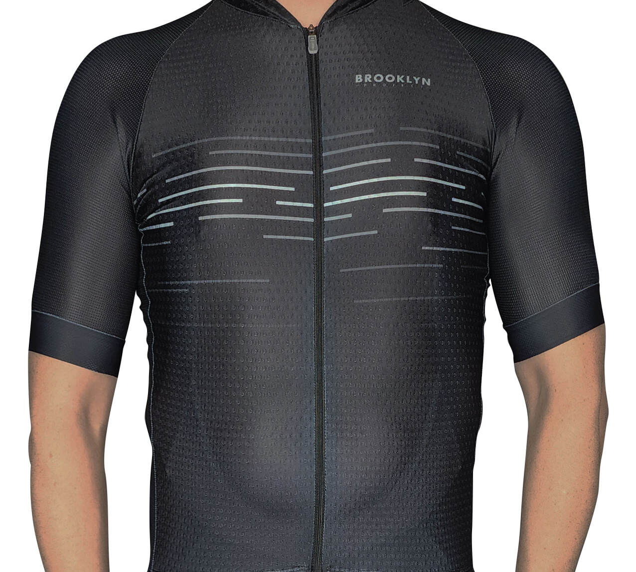 Men's Pro Cycling Jersey - Pinstripe Black | Lightweight Performance