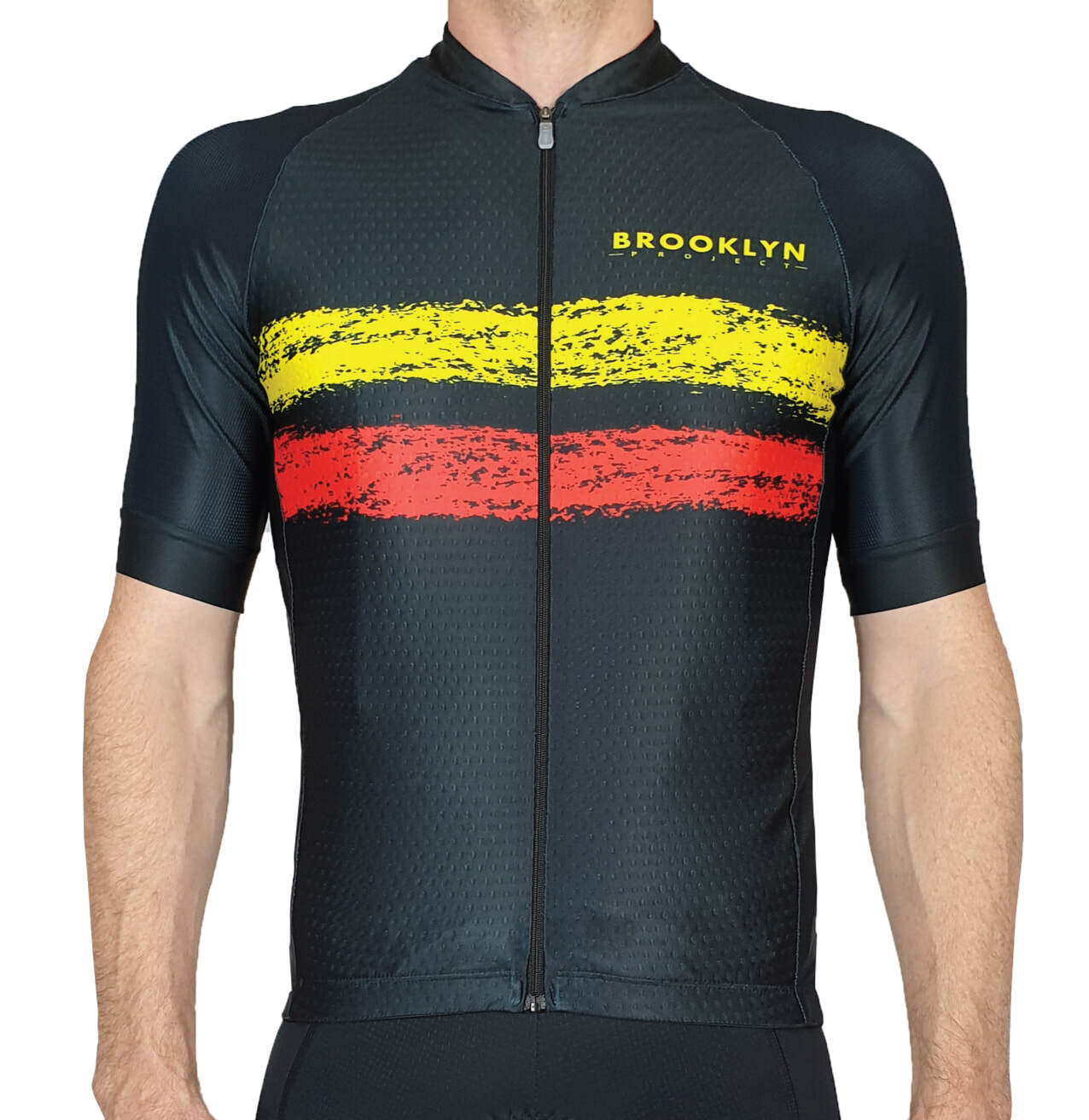 Men's Pro Cycling Jersey - Belgium Black | Lightweight Performance