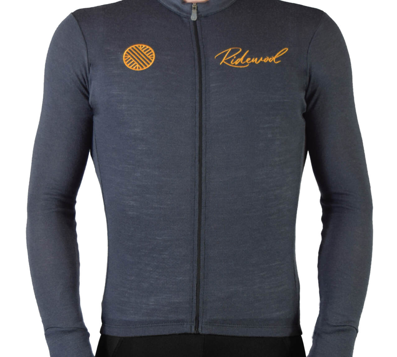 Merino Wool Cycling Jersey Long Sleeve Ridewool Grey