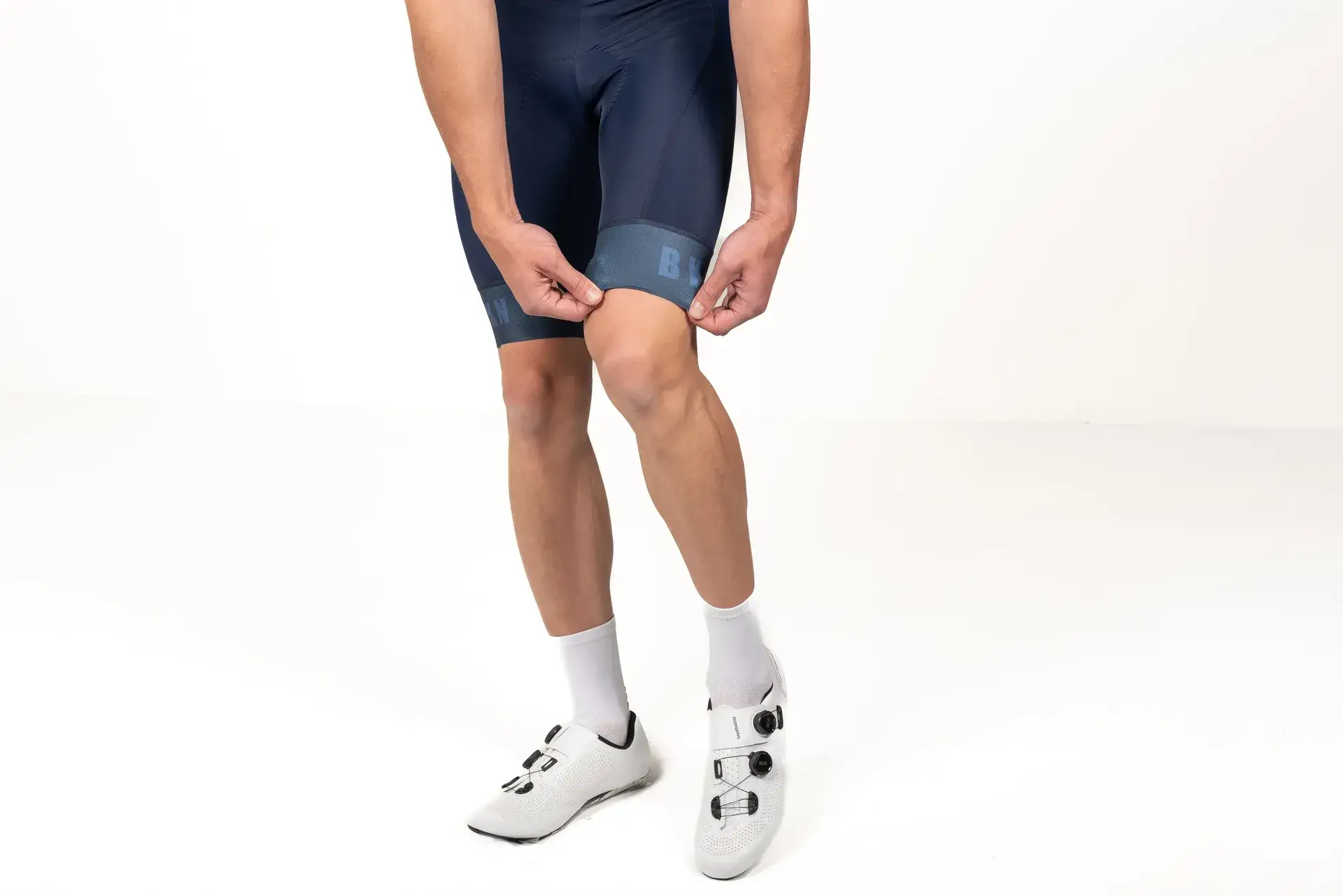 Men’s Pro Cycling Bib Shorts - High-Density Chamois Padding, Compression Navy