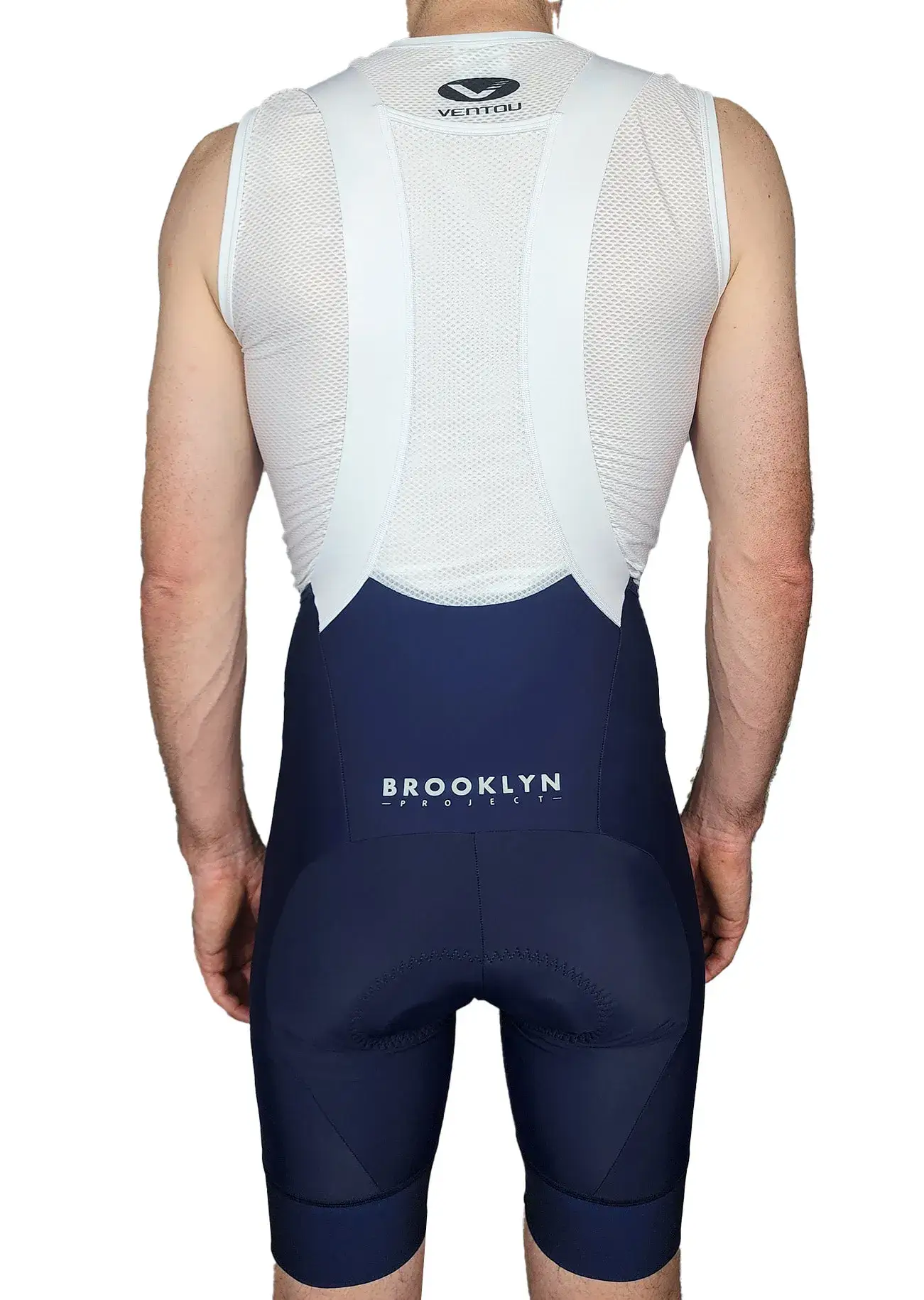 Men's Elite Performance Cycling Bibs - Premium Italian Fabric Navy