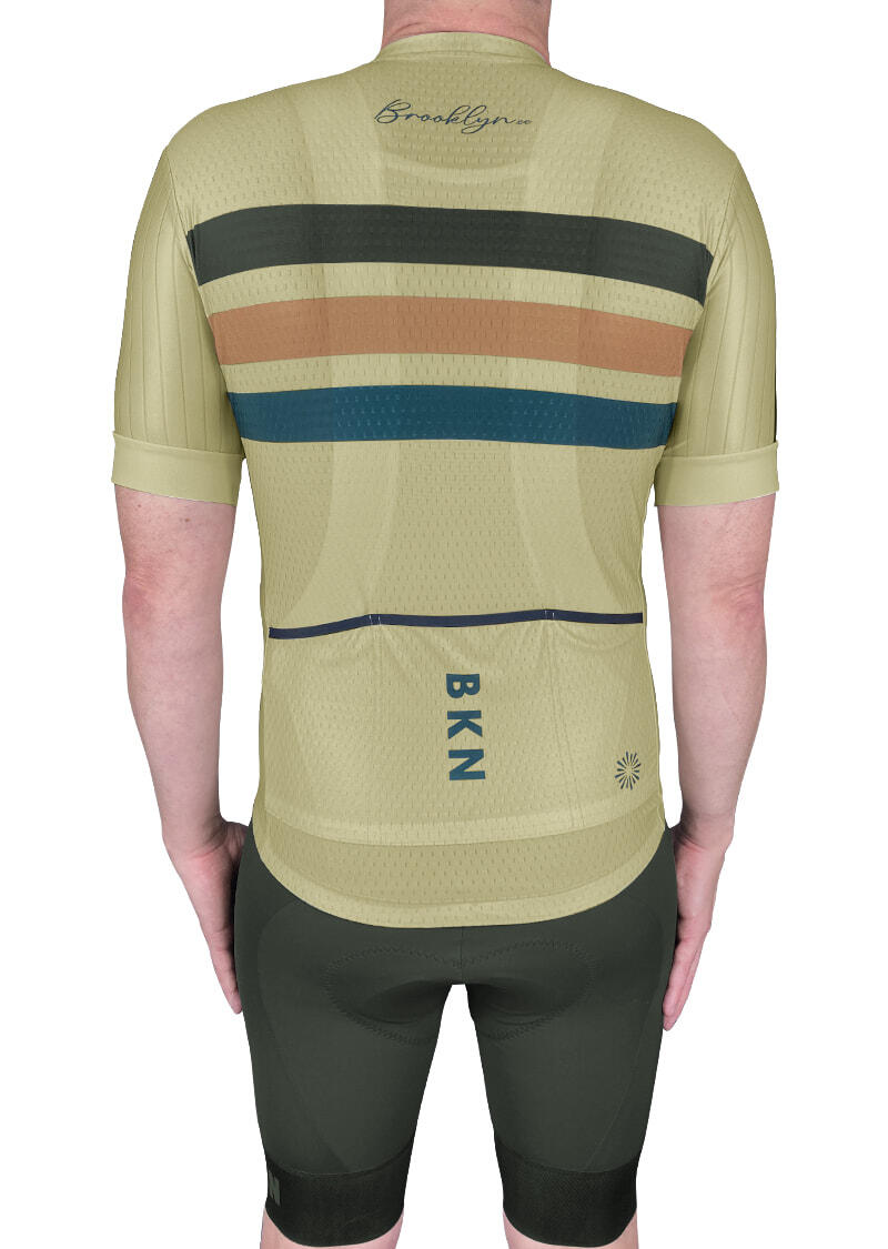 Ivory Green Jersey Back