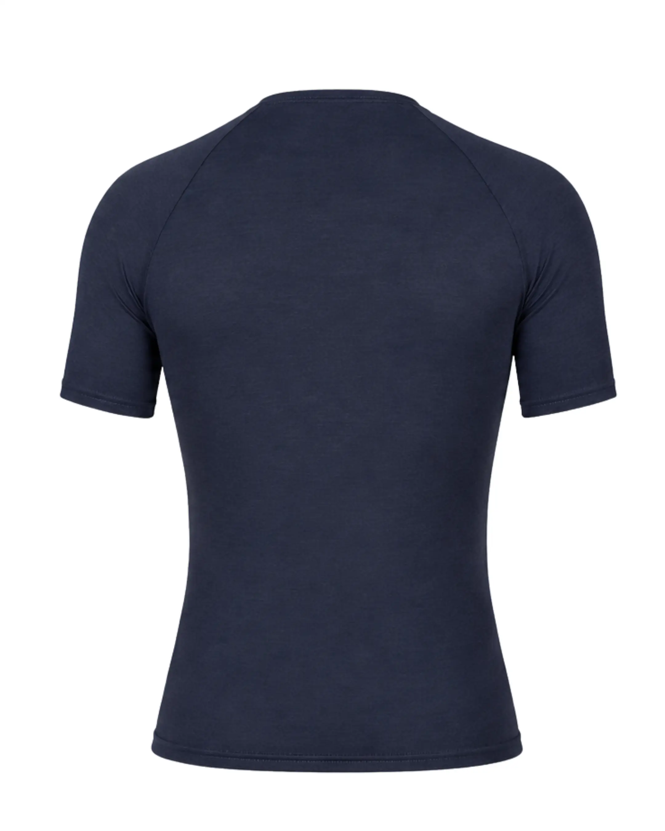 Merino Wool Tencel Cycling Undershirt Sleeved Navy