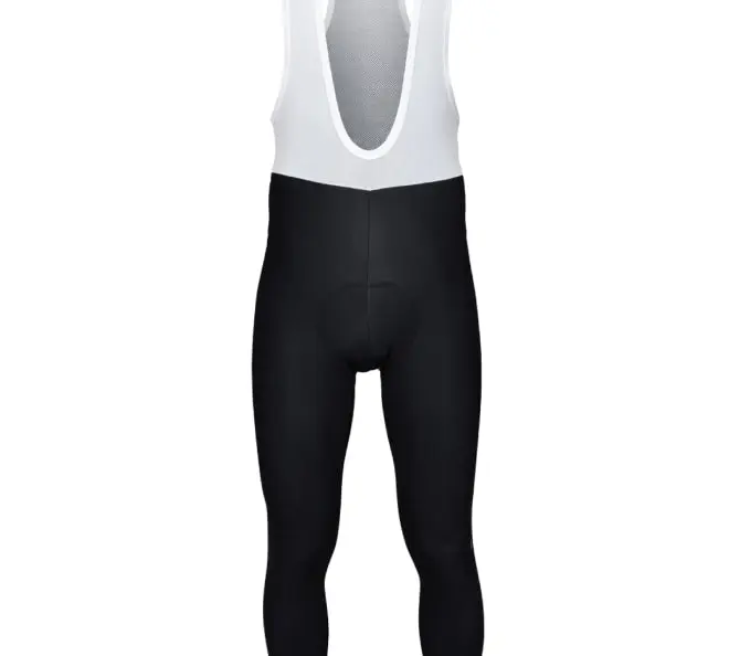 Men's Thermal Cycling Bib Tights – Winter Fleece Lined, Black
