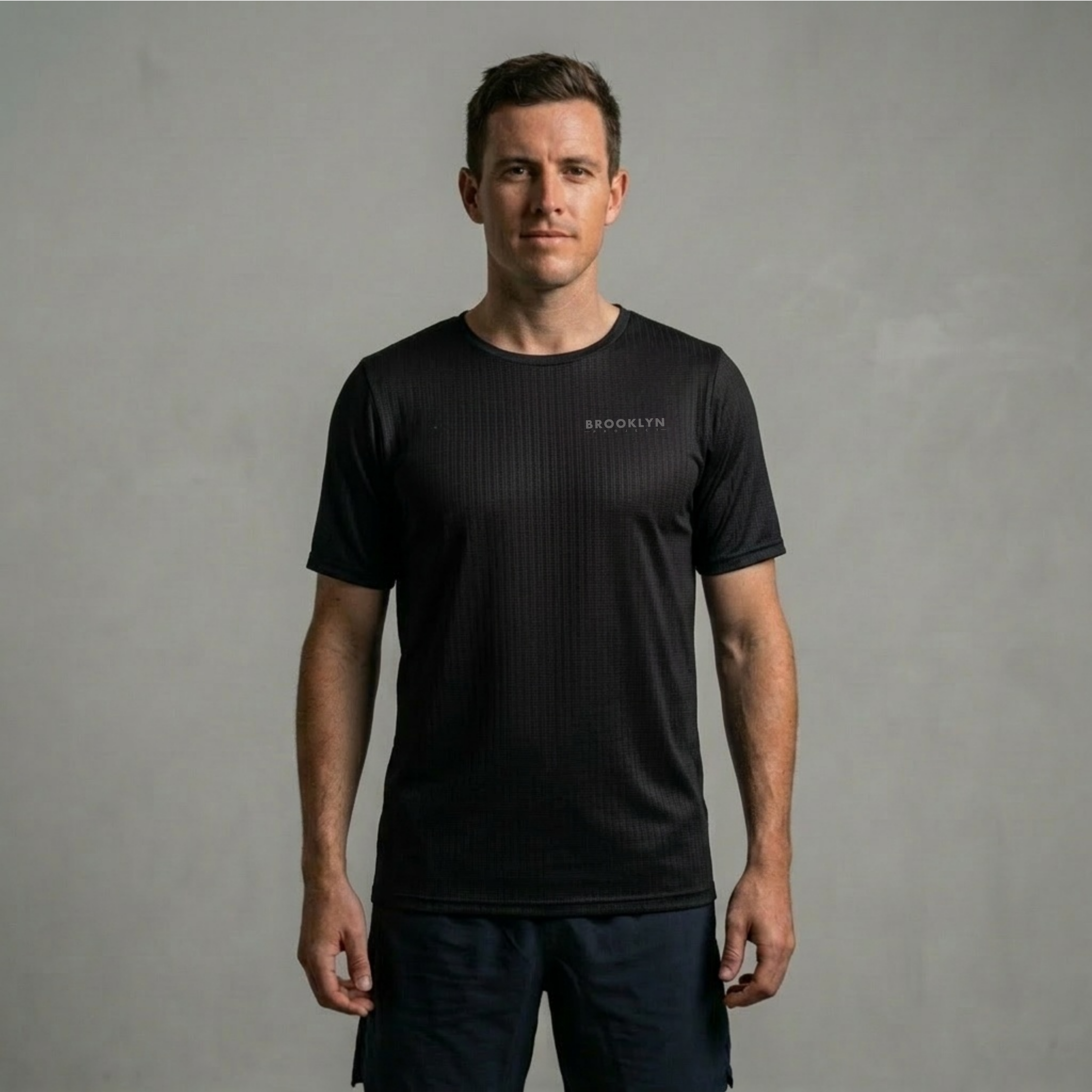 Men's Elite Lightweight Running T-Shirt - Breathable Technical Tee, Black