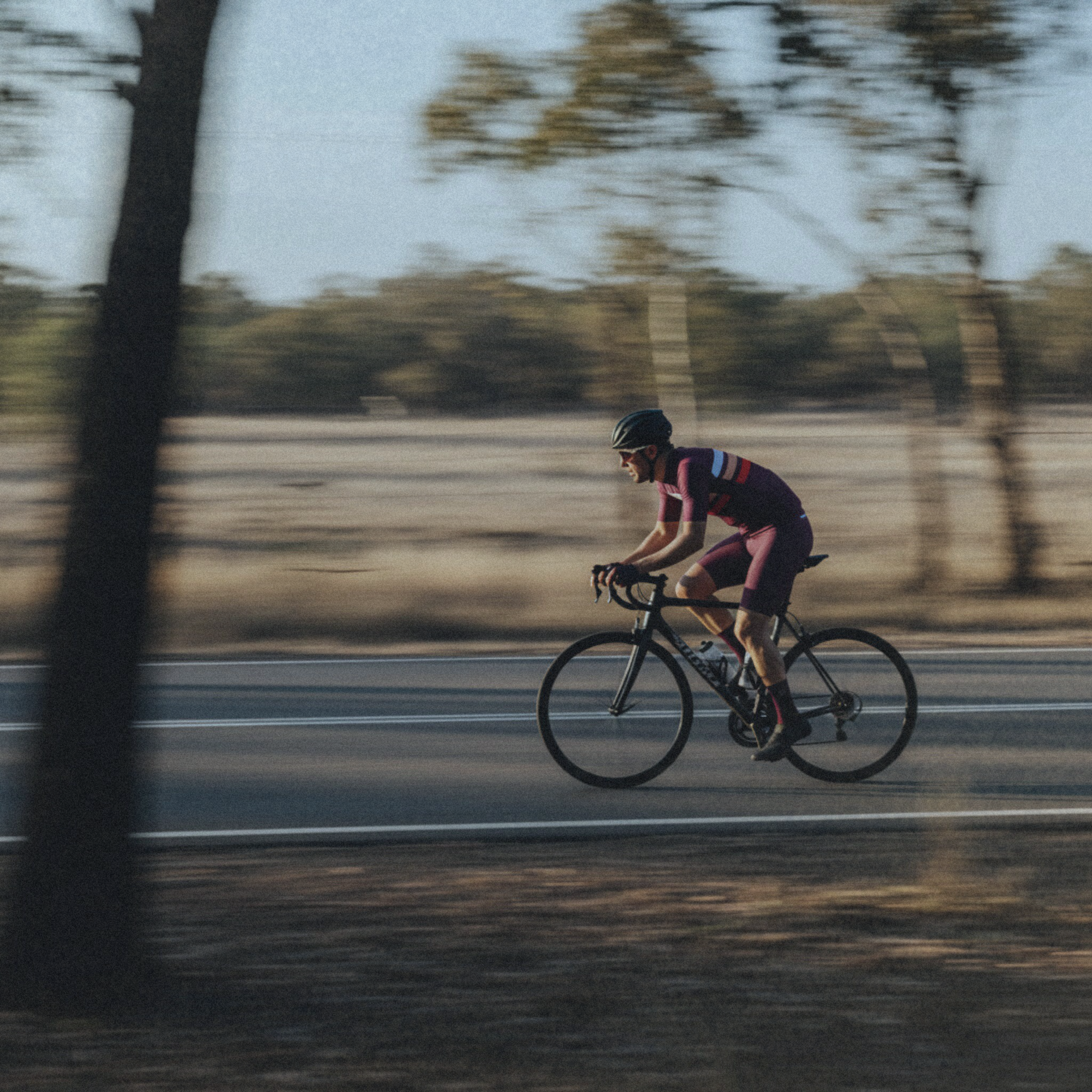 Men's Pro Cycling Jersey - Maximus Burgundy | Lightweight Performance