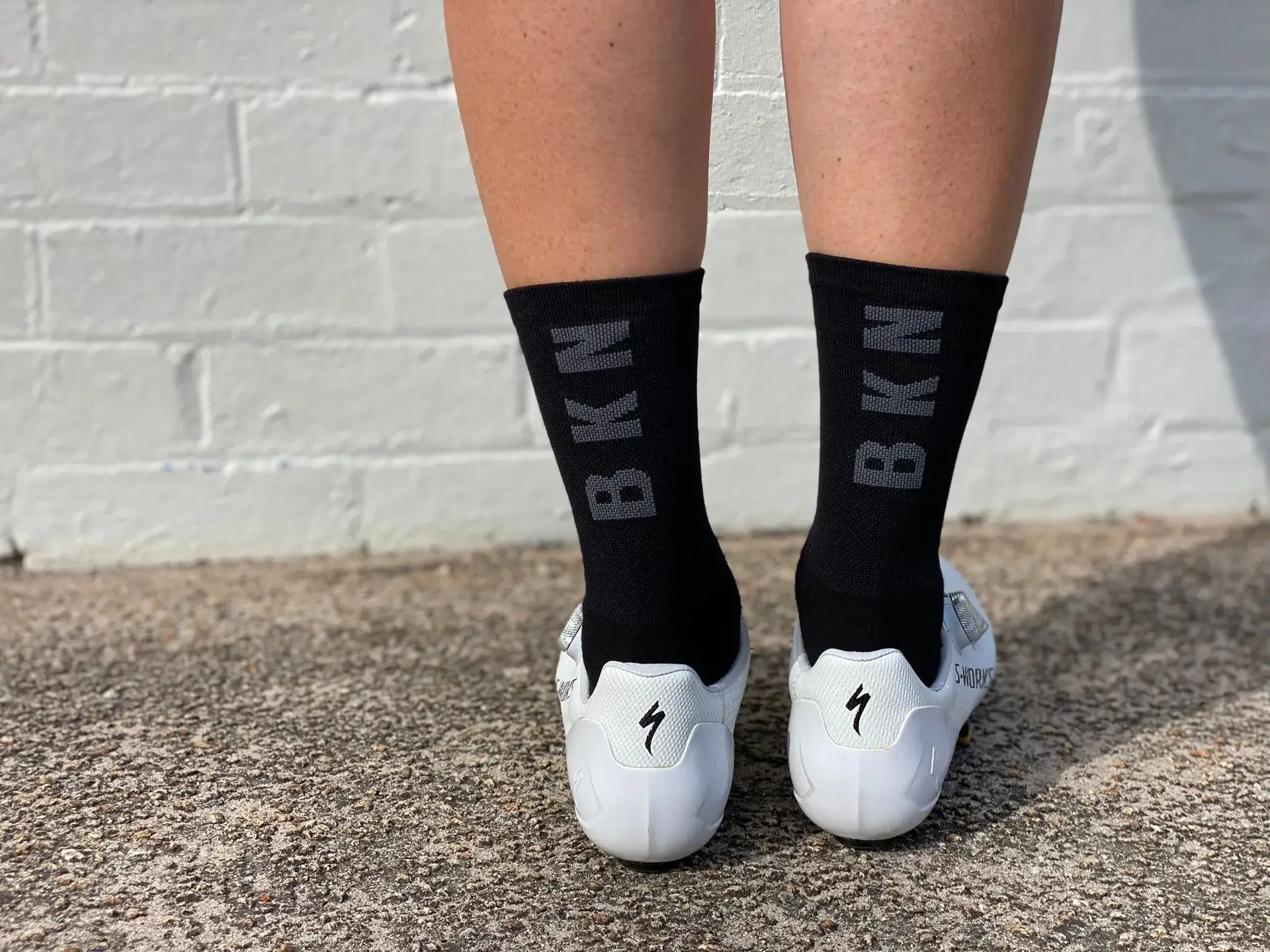 Pro Cycling Socks – Black, Woven, 14cm cuff, Moisture-Wicking Fabric