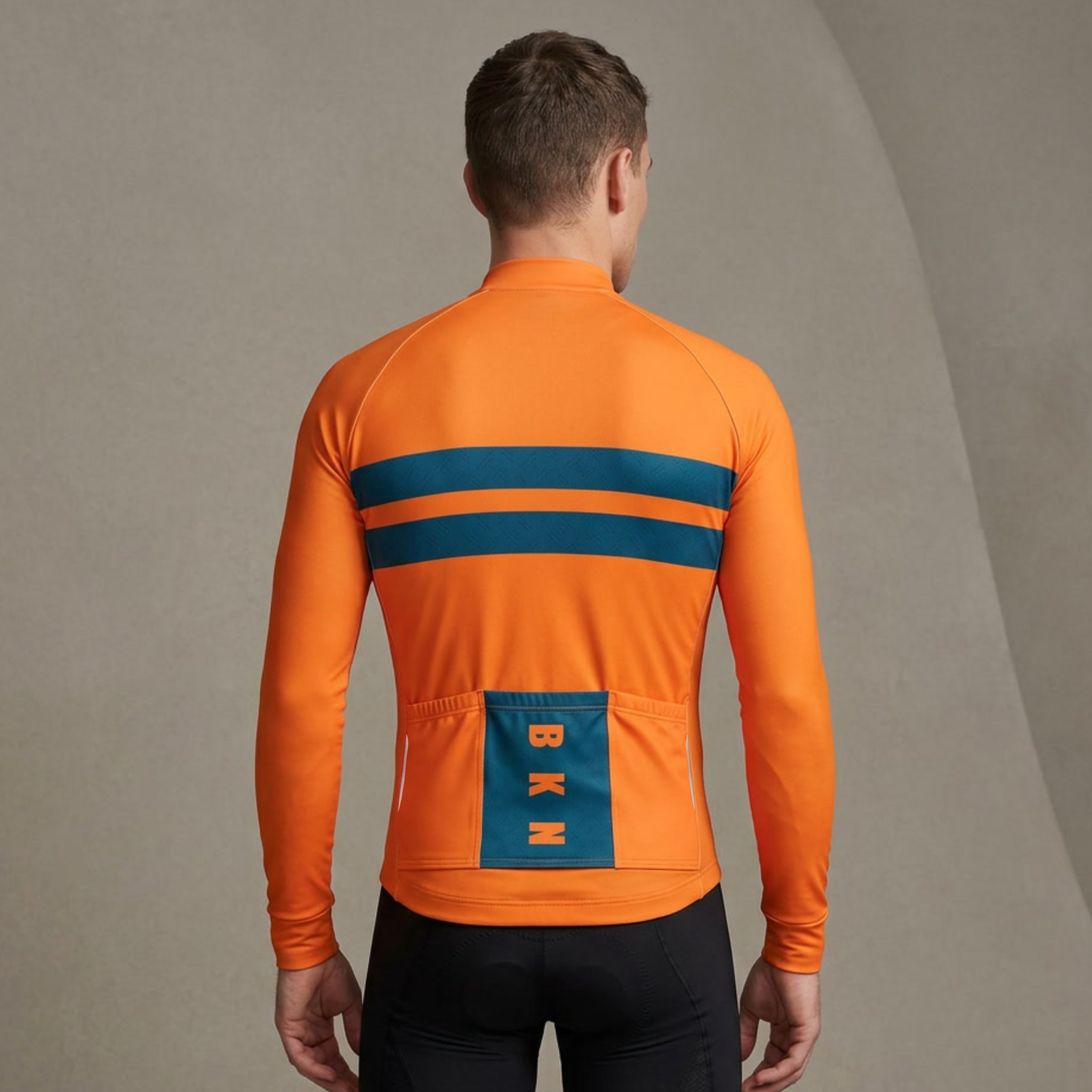 Men's Pro Thermal Cycling Jacket - Orange, Windproof