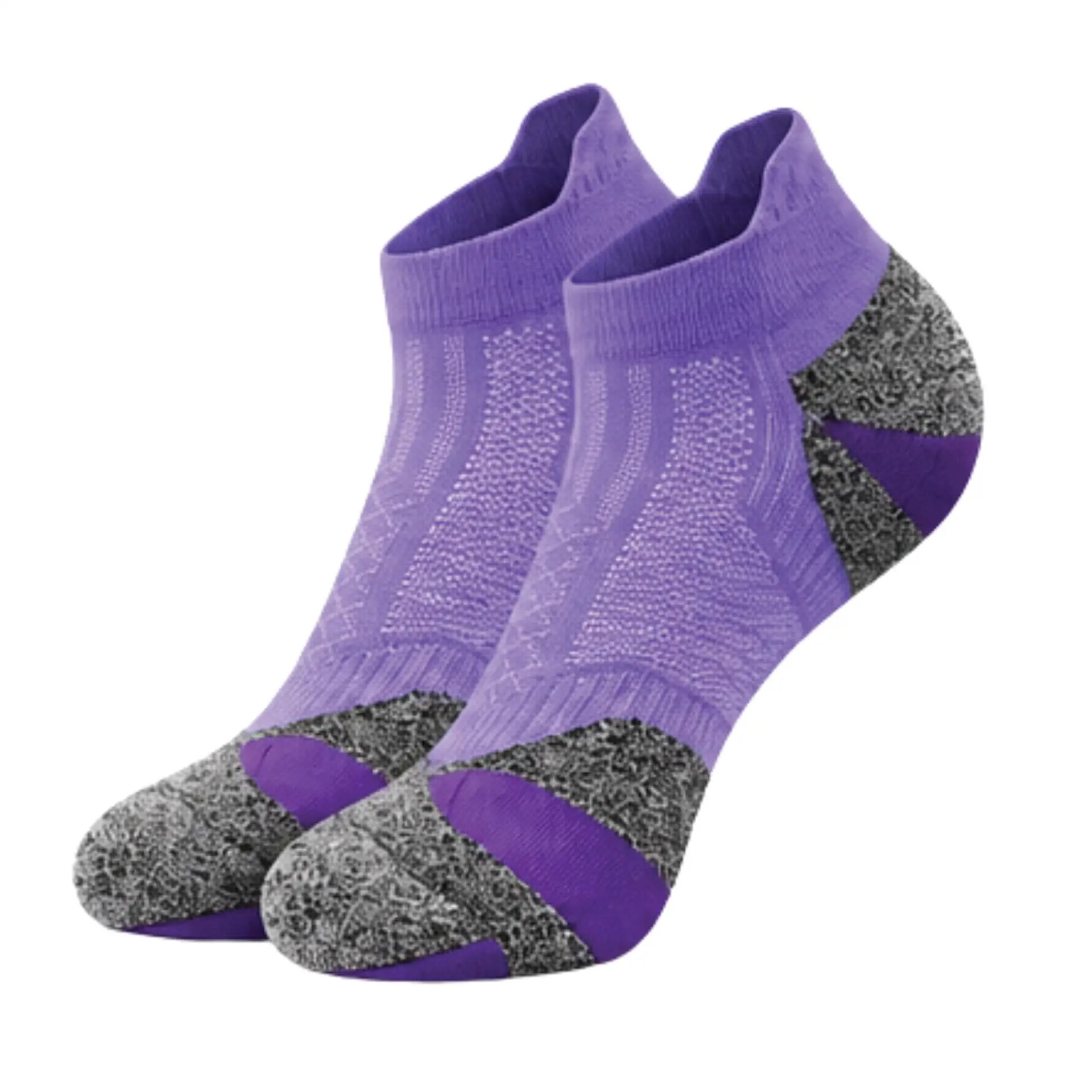 coolmax-running-socks-purple-ankle-length