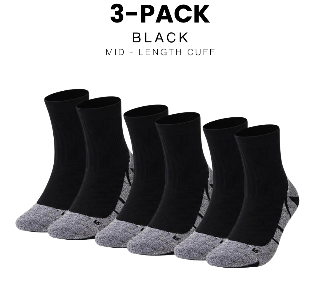 coolmax-running-socks-black-mid-cuff-length-3-pack