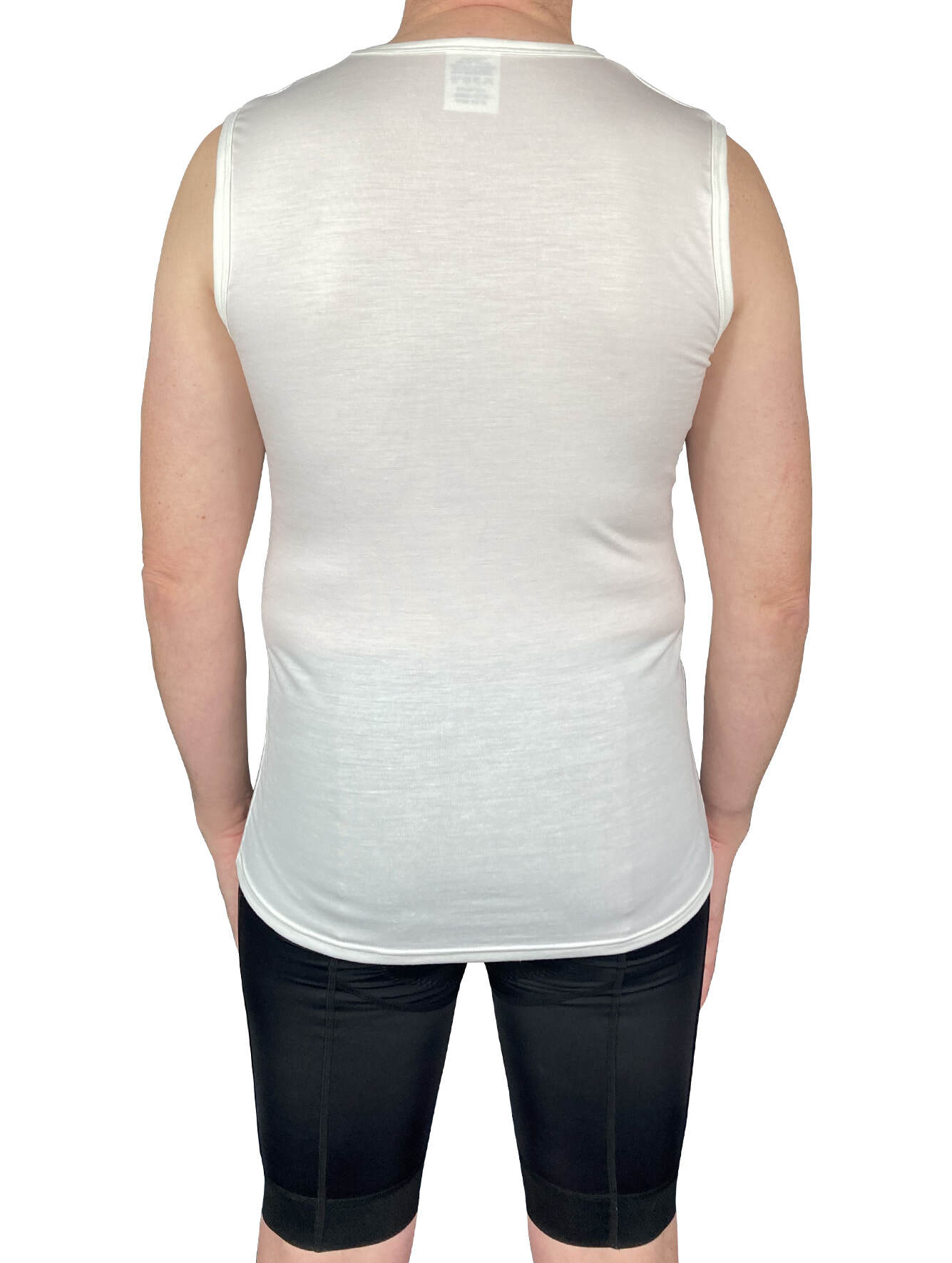 Merino Wool Tencel Cycling Undershirt Sleeved Cream