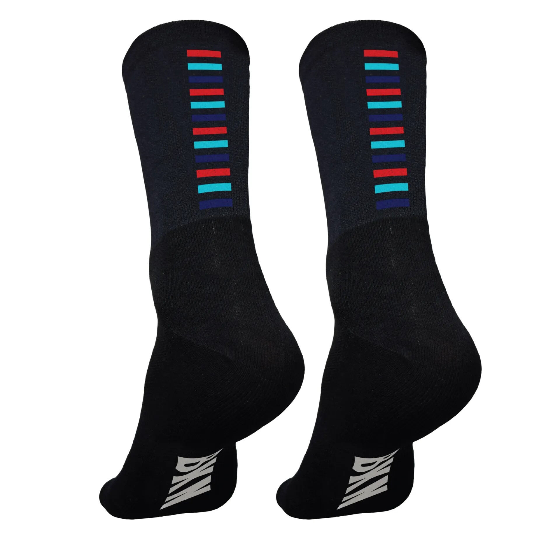 Black with 3-coloured steps