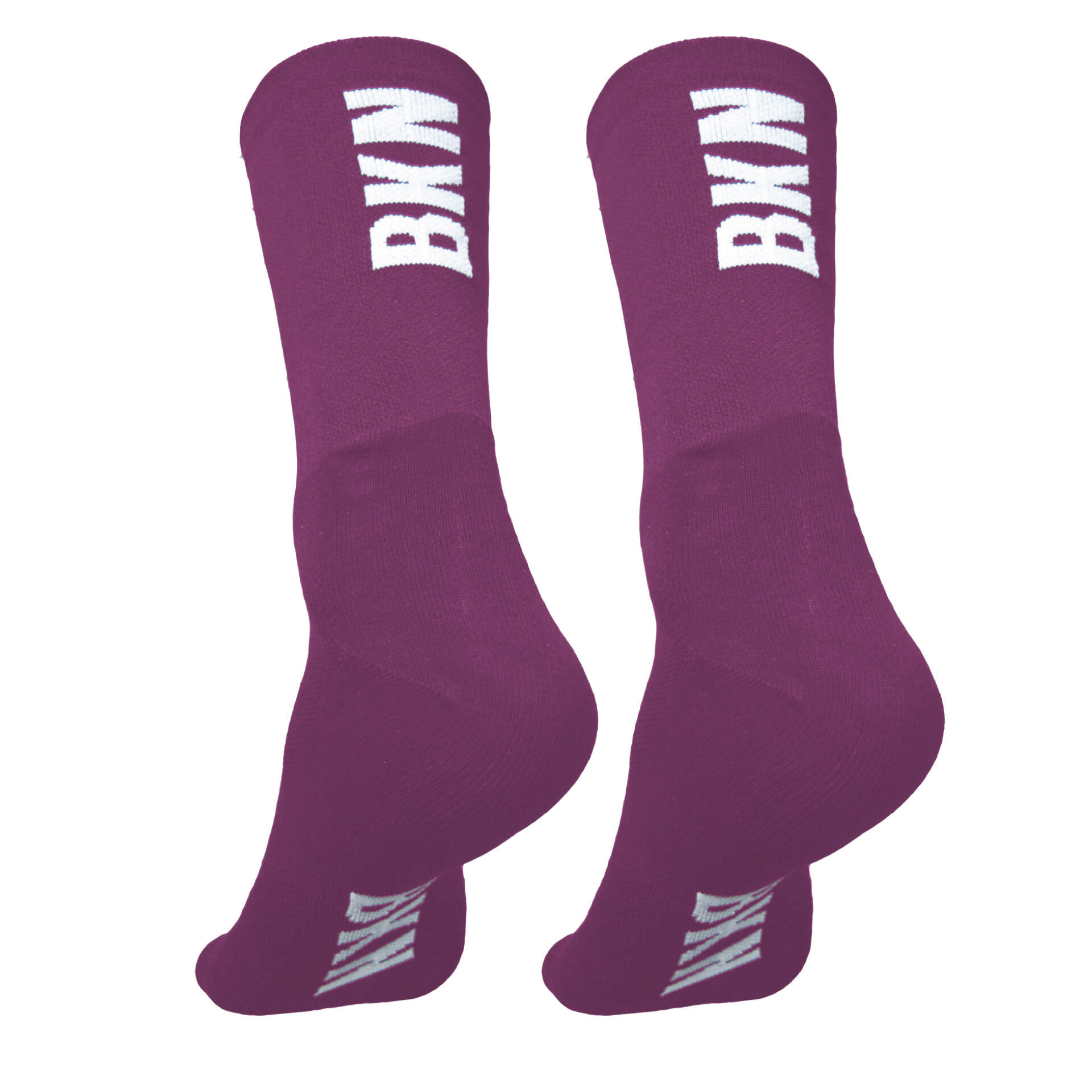 Pro Cycling Socks – Burgundy, Woven, 14cm cuff, Moisture-Wicking Fabric