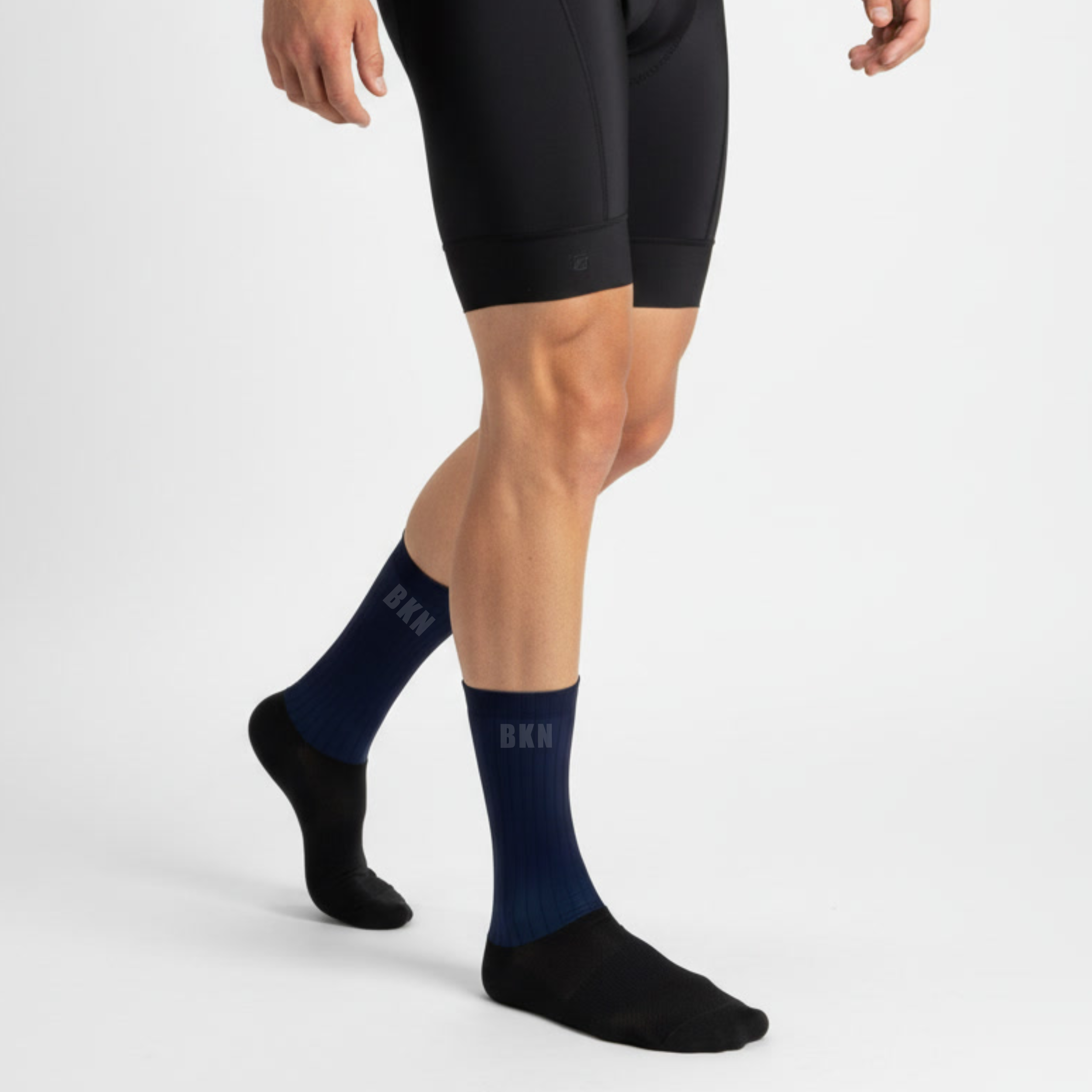 Pro Aero Cycling Socks - Navy, High Cuff 16cm