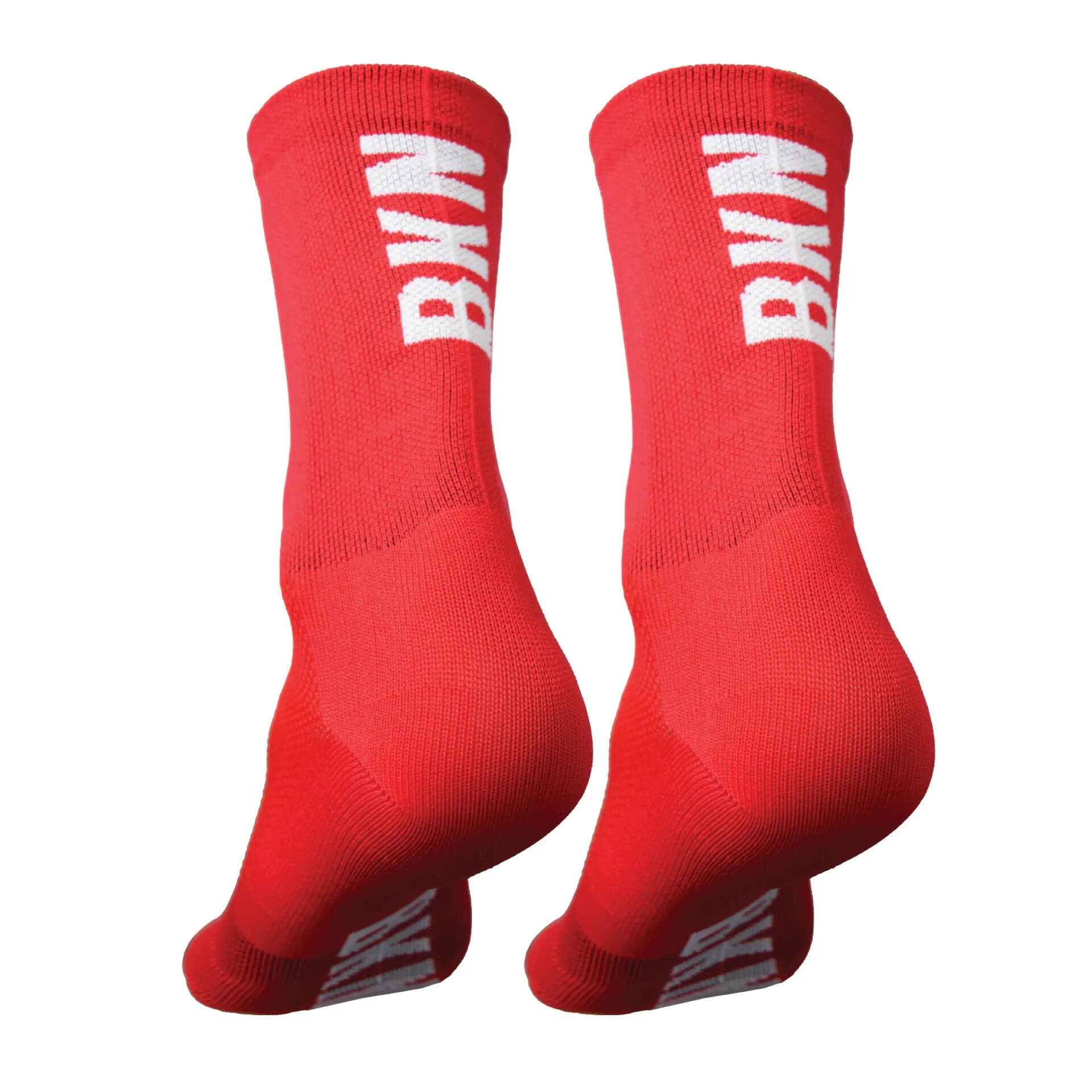 Pro Cycling Socks – Red, Woven, 14cm cuff, Moisture-Wicking Fabric