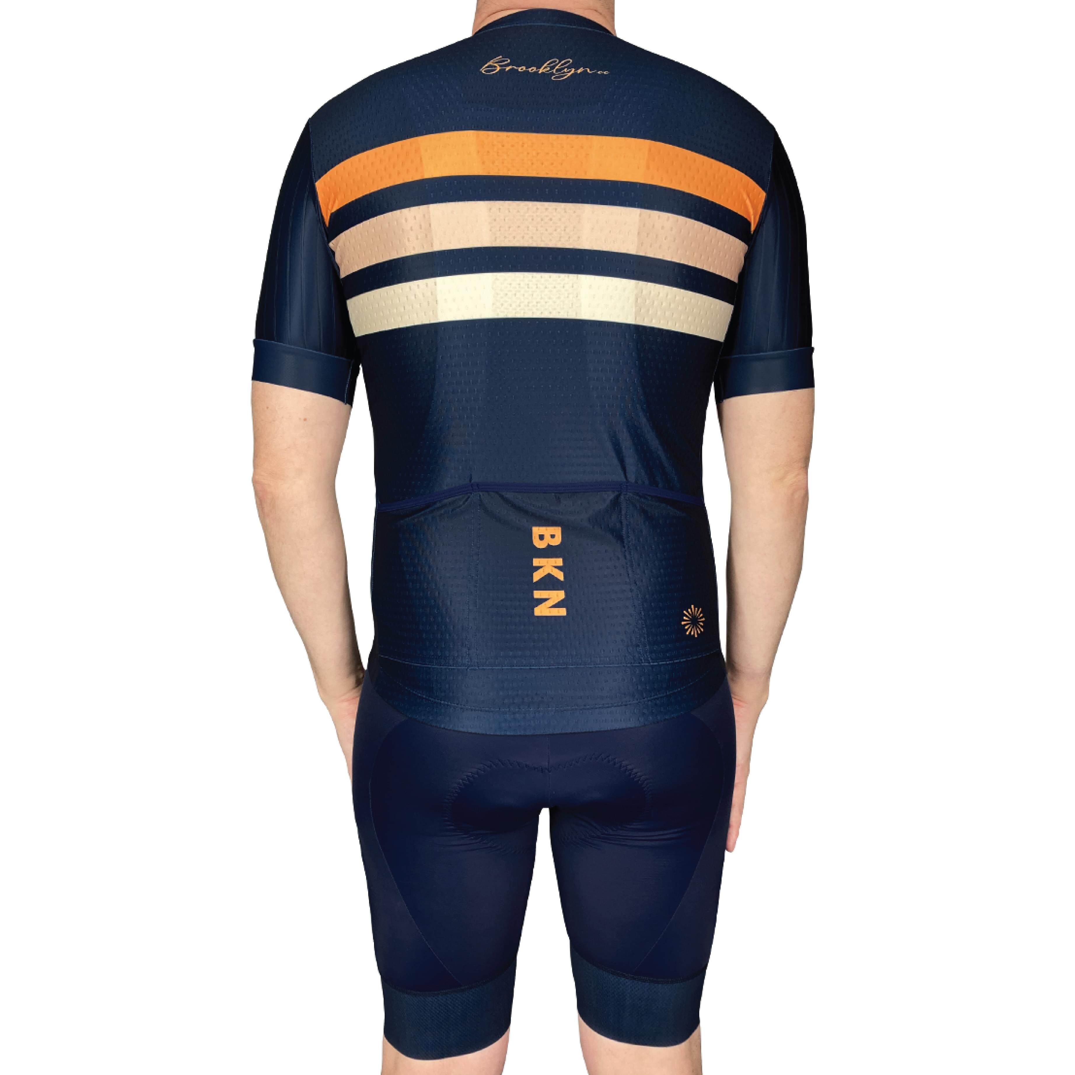 Pro Maximus Men's Cycling Bundle: Navy Jersey, Bib Shorts & Socks