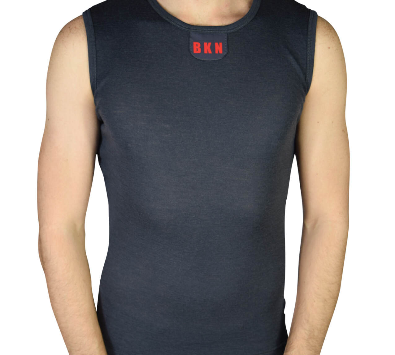 Merino Wool Cycling Undershirt Sleeveless Grey