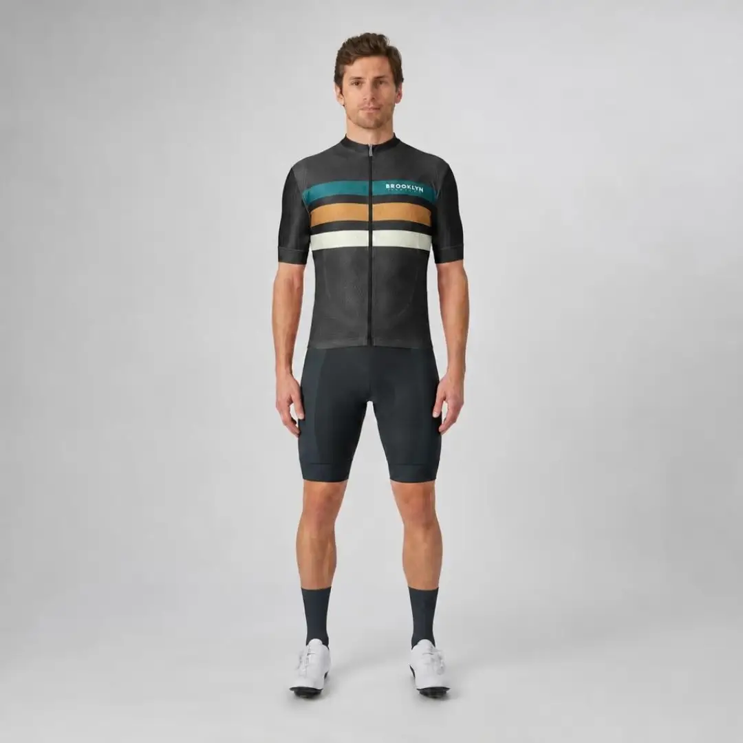Pro Maximus Men's Cycling Bundle: Black Jersey, Bib Shorts & Socks 