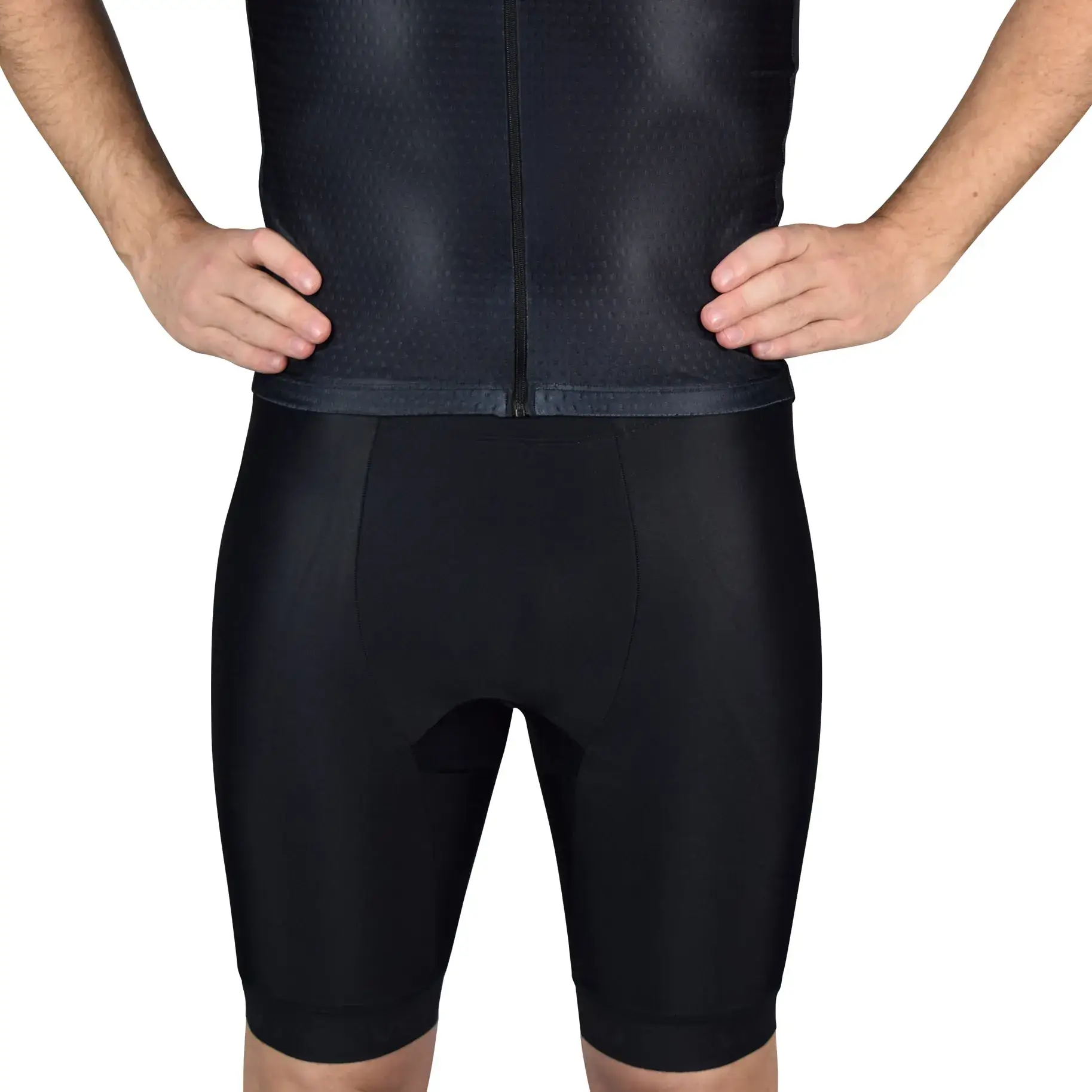 Men’s Endurance Triathlon Shorts with Pockets – Black Compression Tri-Race Shorts