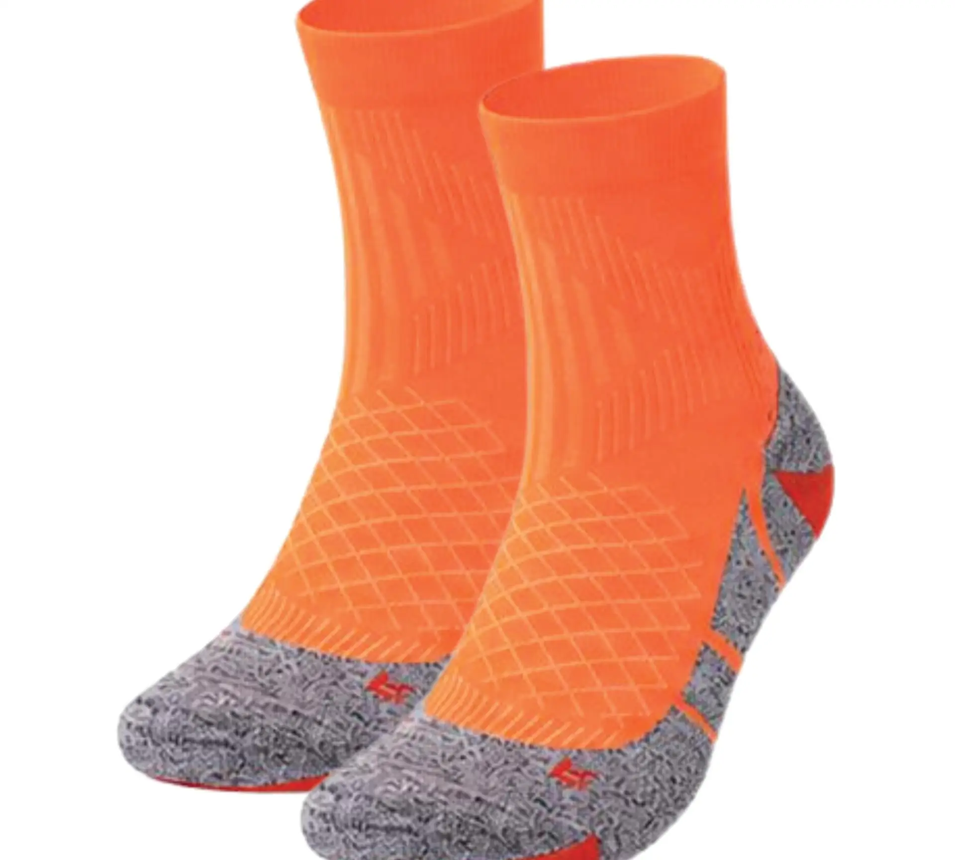 coolmax-running-socks-orange-mid-length