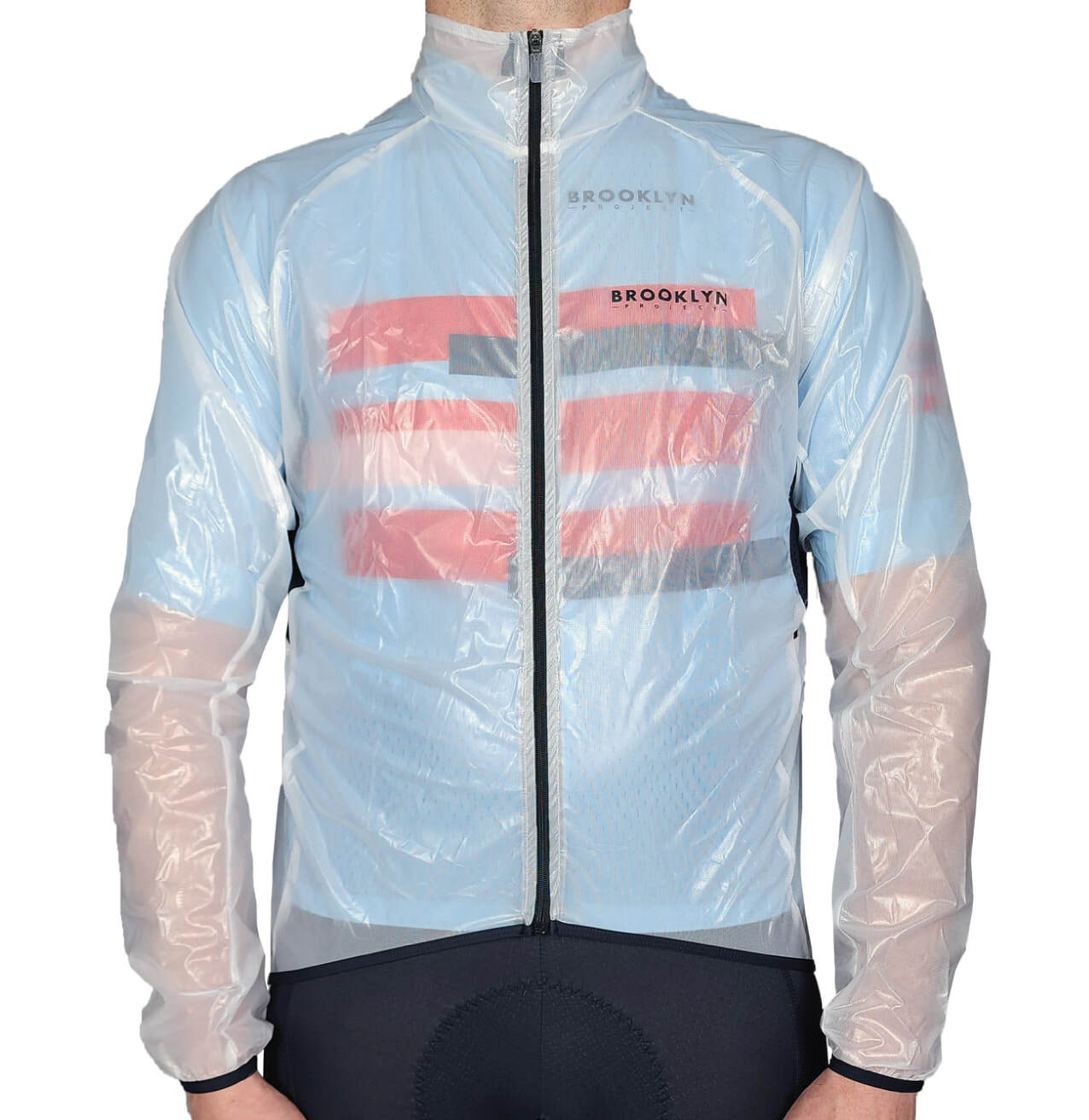 Men's Pro Clear Waterproof Fabric Cycling Jacket - Lightweight & Breathable