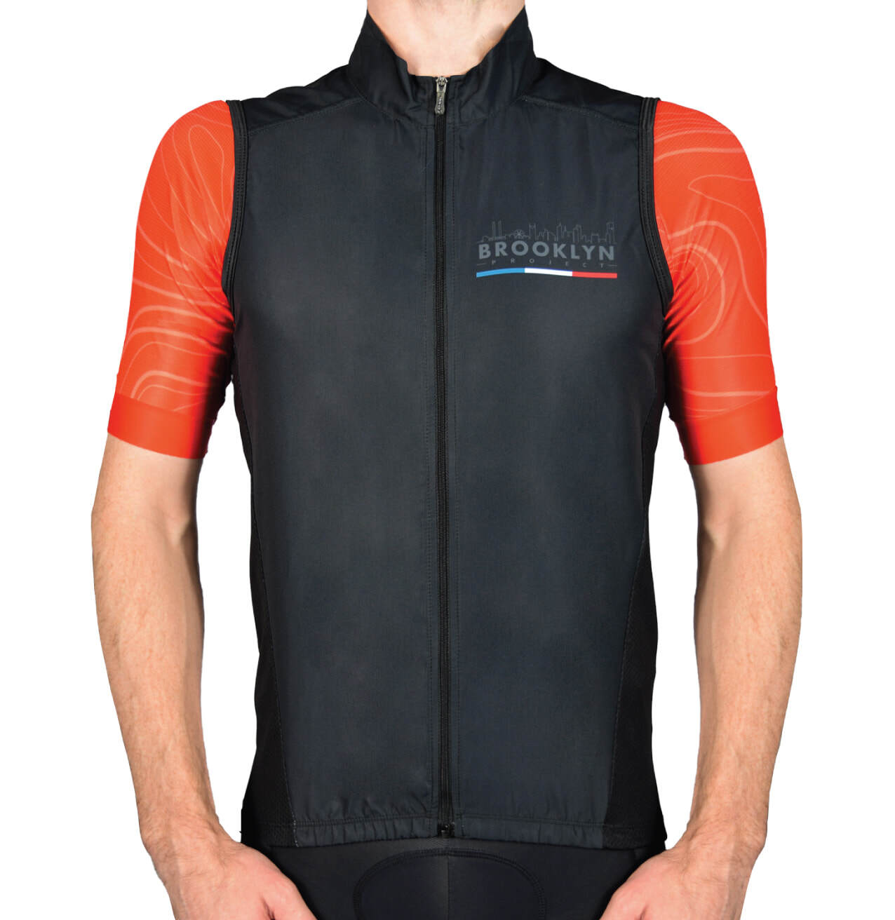 Men's Pro Water-Resistant Cycling Vest Gilet - Black, Windproof