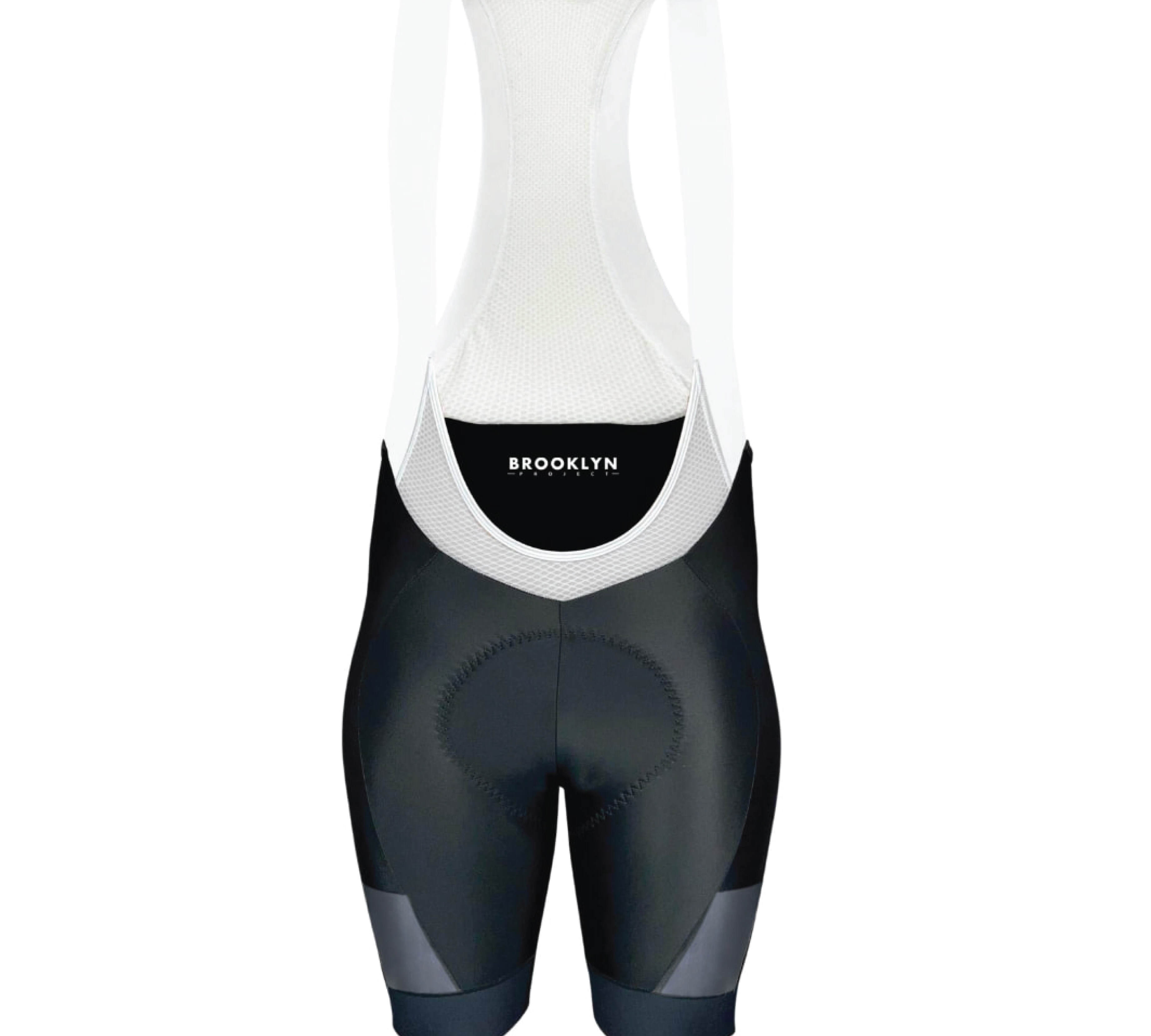 Mens-Pro-Maximus-Cargo-Cycling-Bib-Shorts-Black-Long-Distance-Padded-Chamois-Italian-Fabric