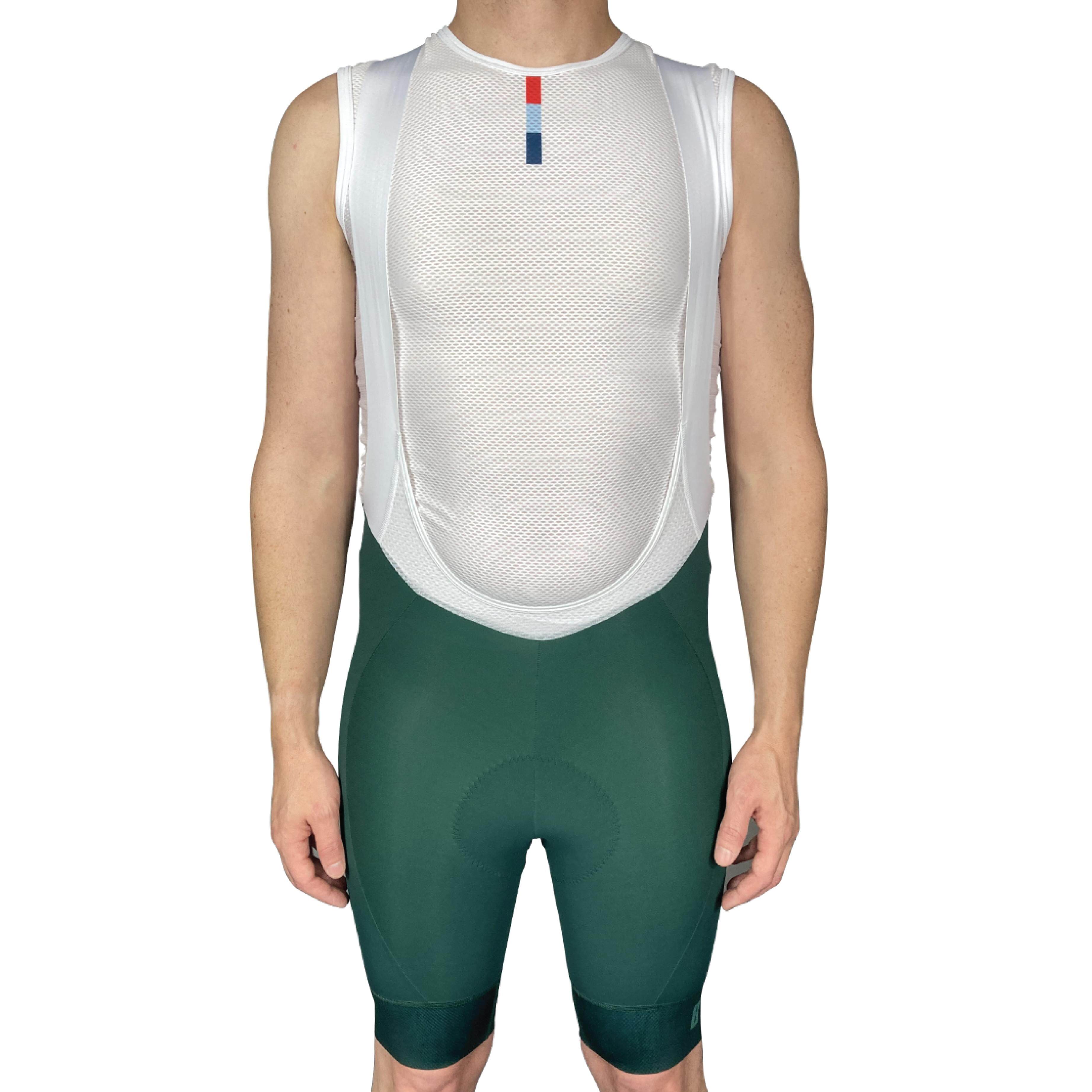 Pro Maximus Men's Cycling Bibs – Green Long Distance Bib Shorts