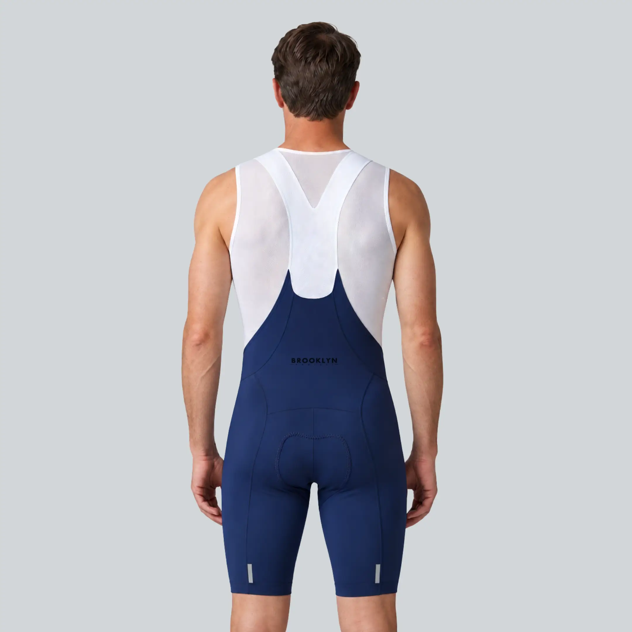 Men's Elite Performance Cycling Bibs - Premium Italian Fabric Navy