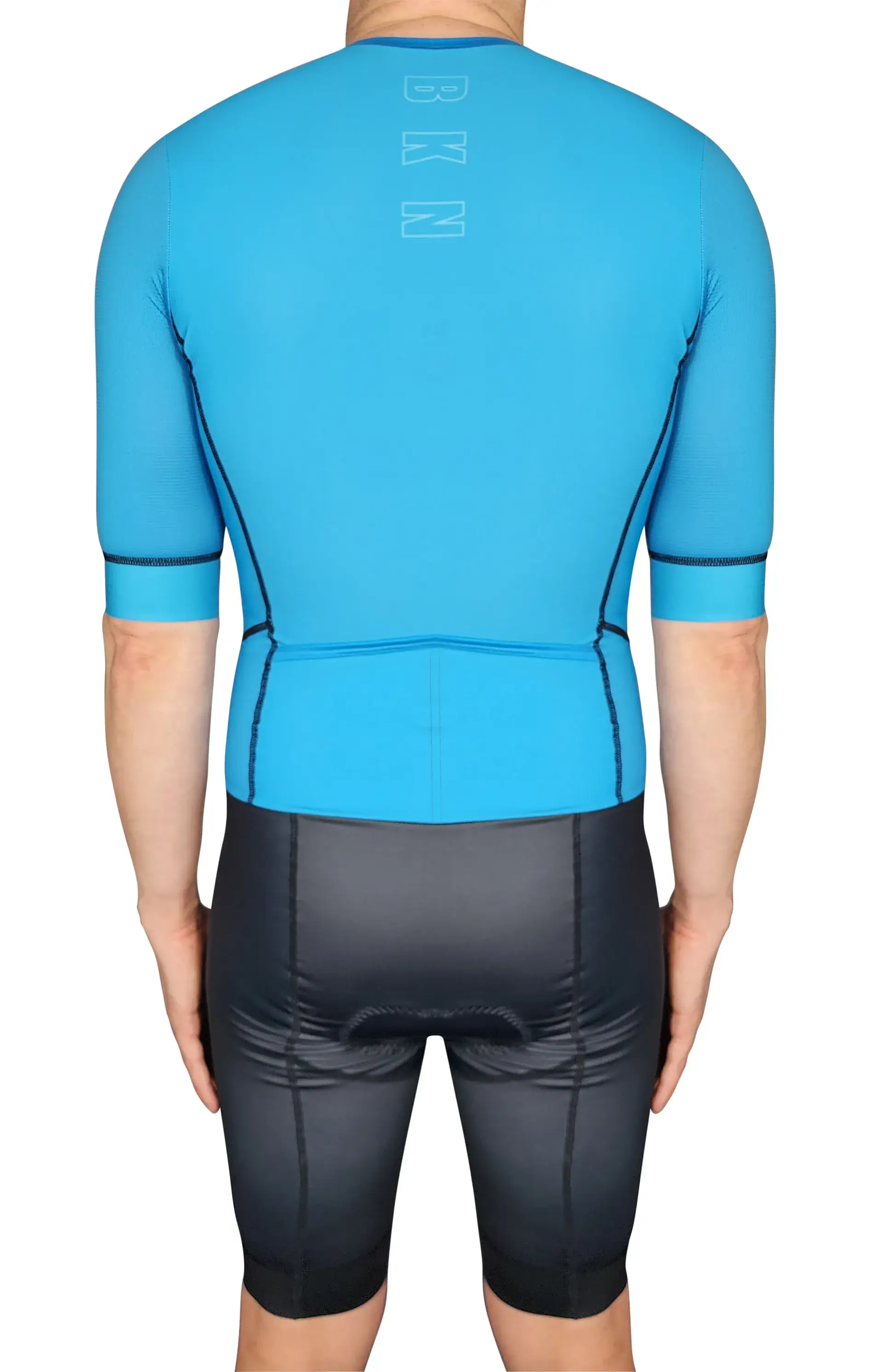 Men's Endurance Sleeved Tri Suit | Long Distance Triathlon Suit with Pockets & Chamois | AI Aqua