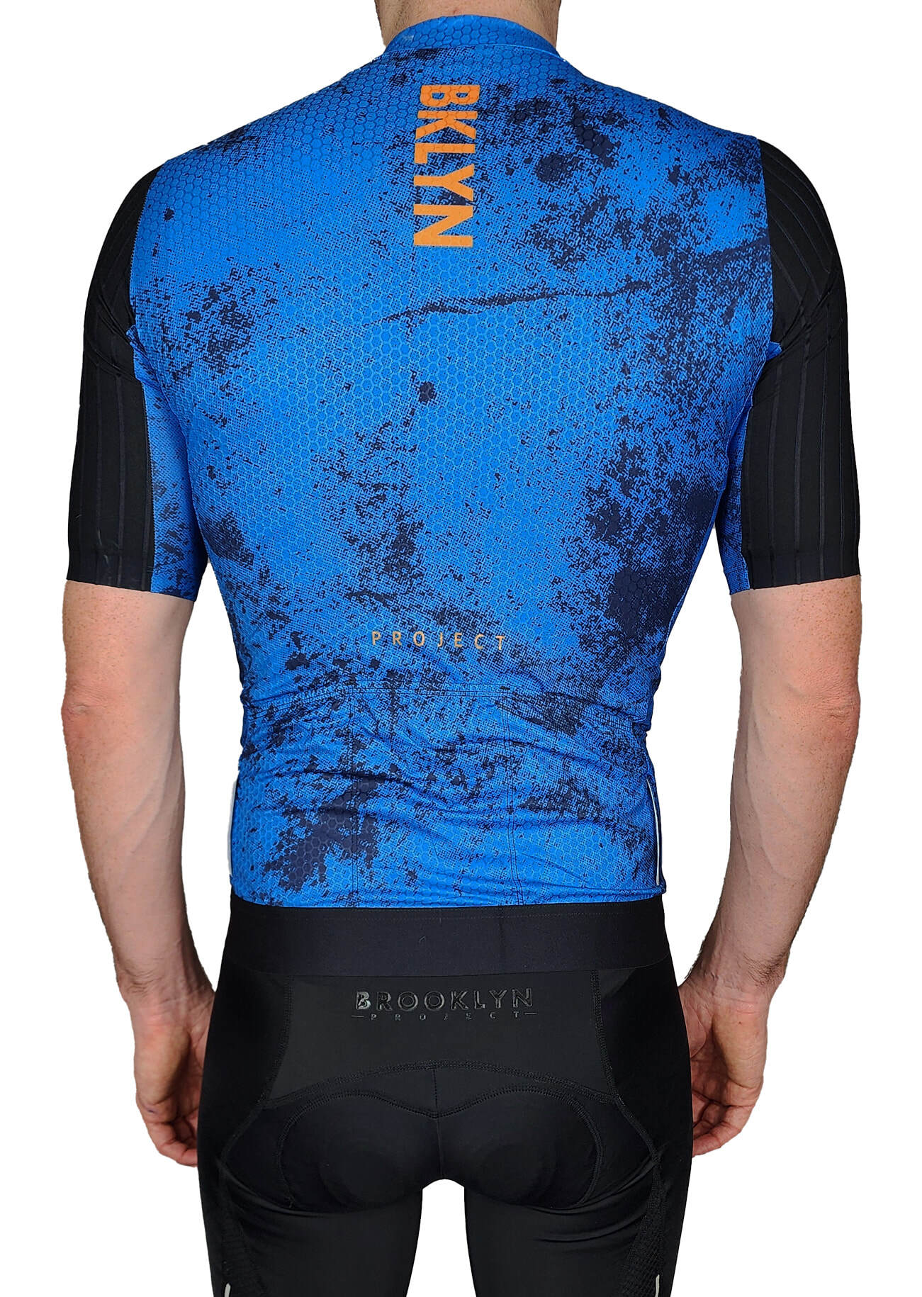 Men's Elite Aerodynamic Cycling Jersey - Blue Grunge | Pro Fit & Breathable