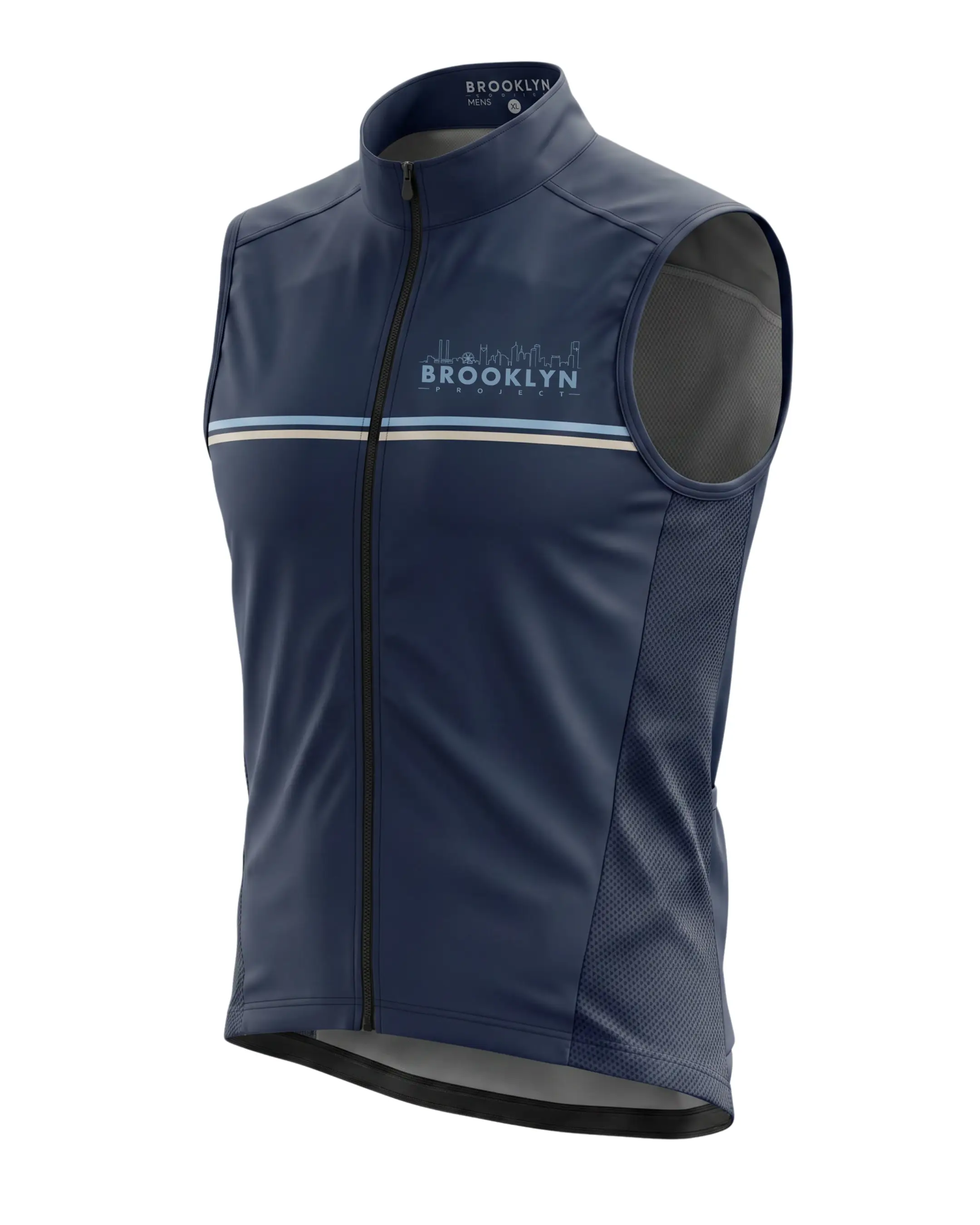 Men's Pro Water-Resistant Cycling Vest Gilet - Navy, Windproof
