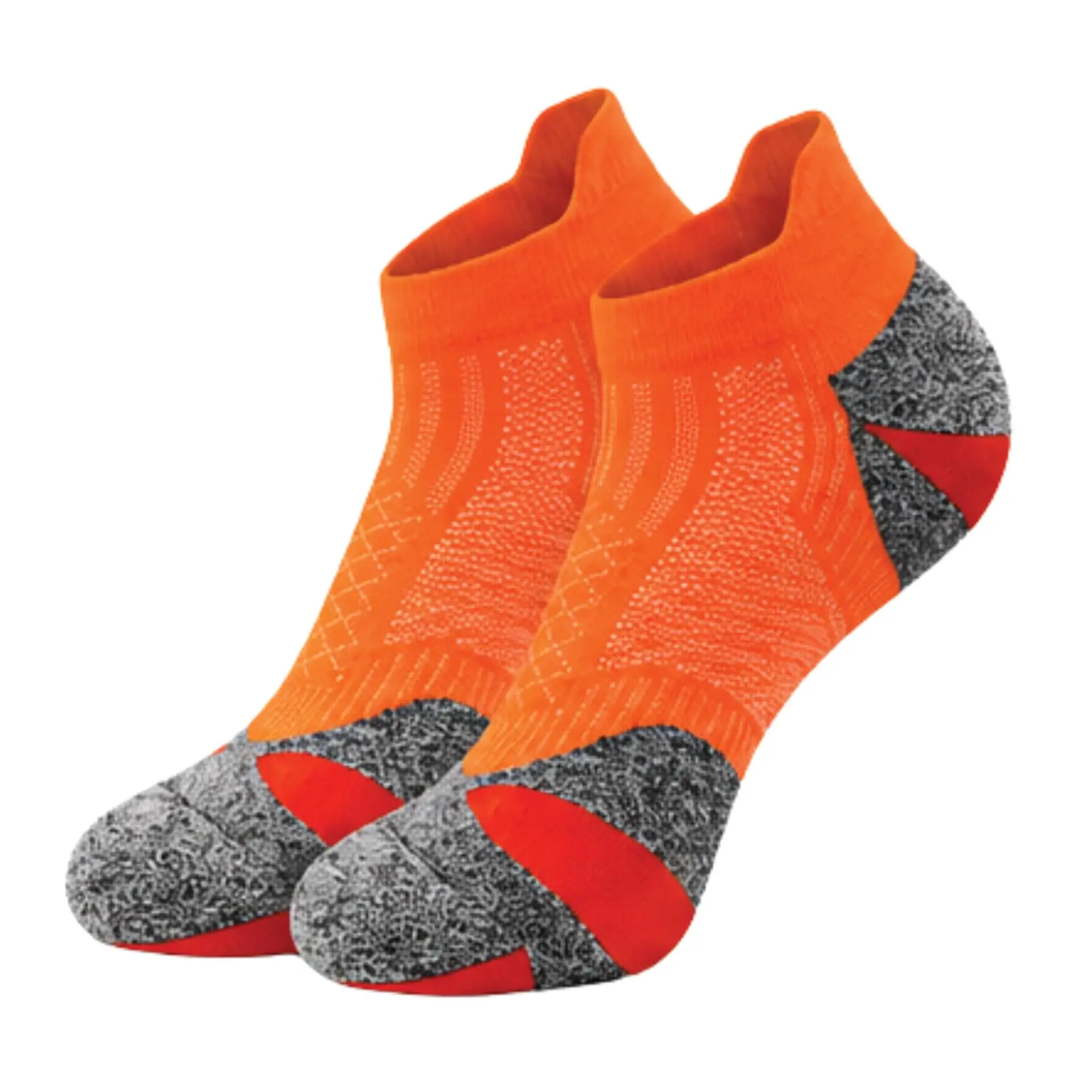 coolmax-running-socks-orange-ankle-length