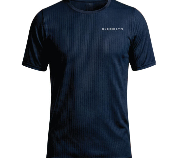 Men's Elite Lightweight Running T-Shirt - Breathable Technical Tee, Navy