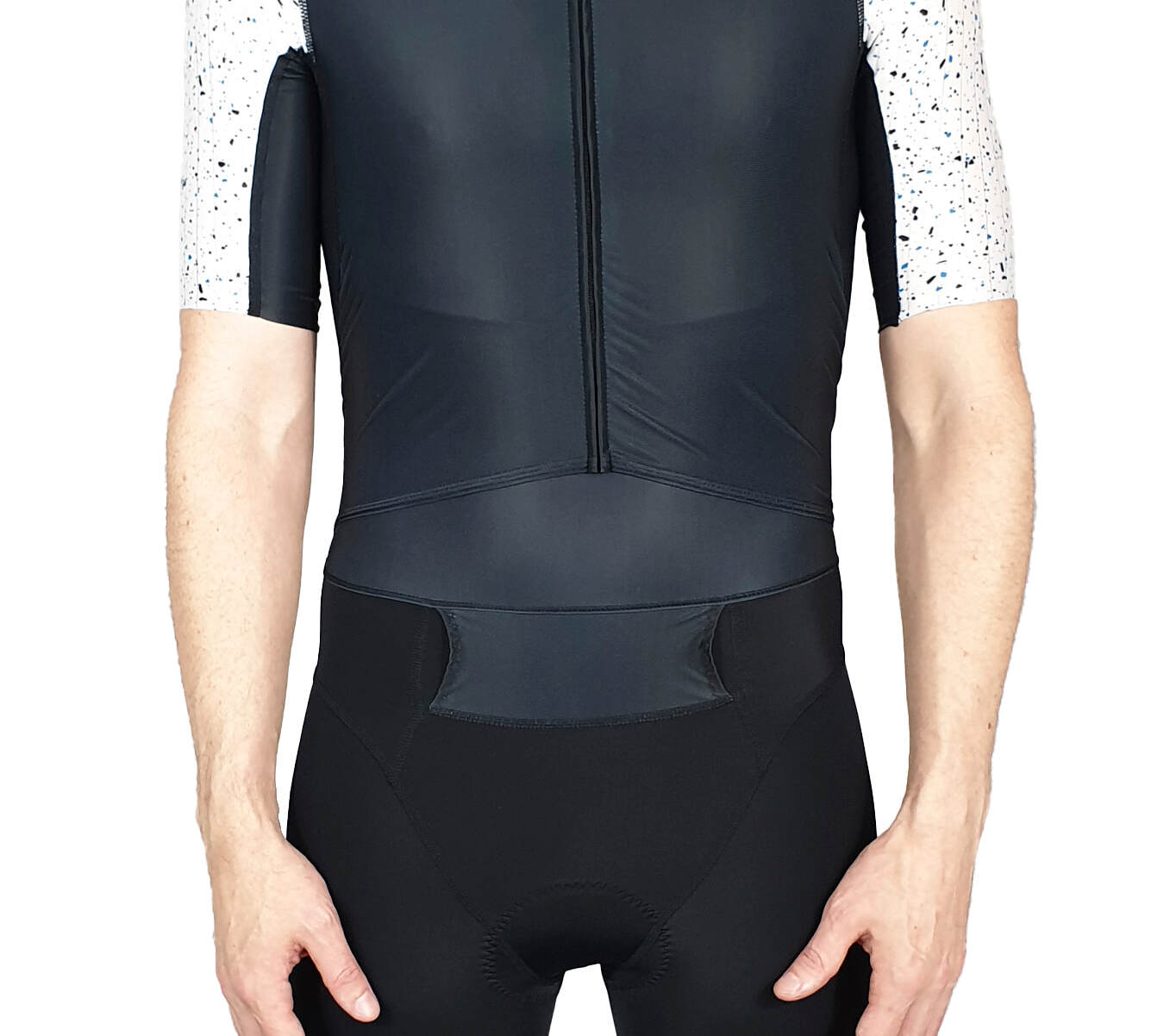 Mens Blue-White Speckle Front