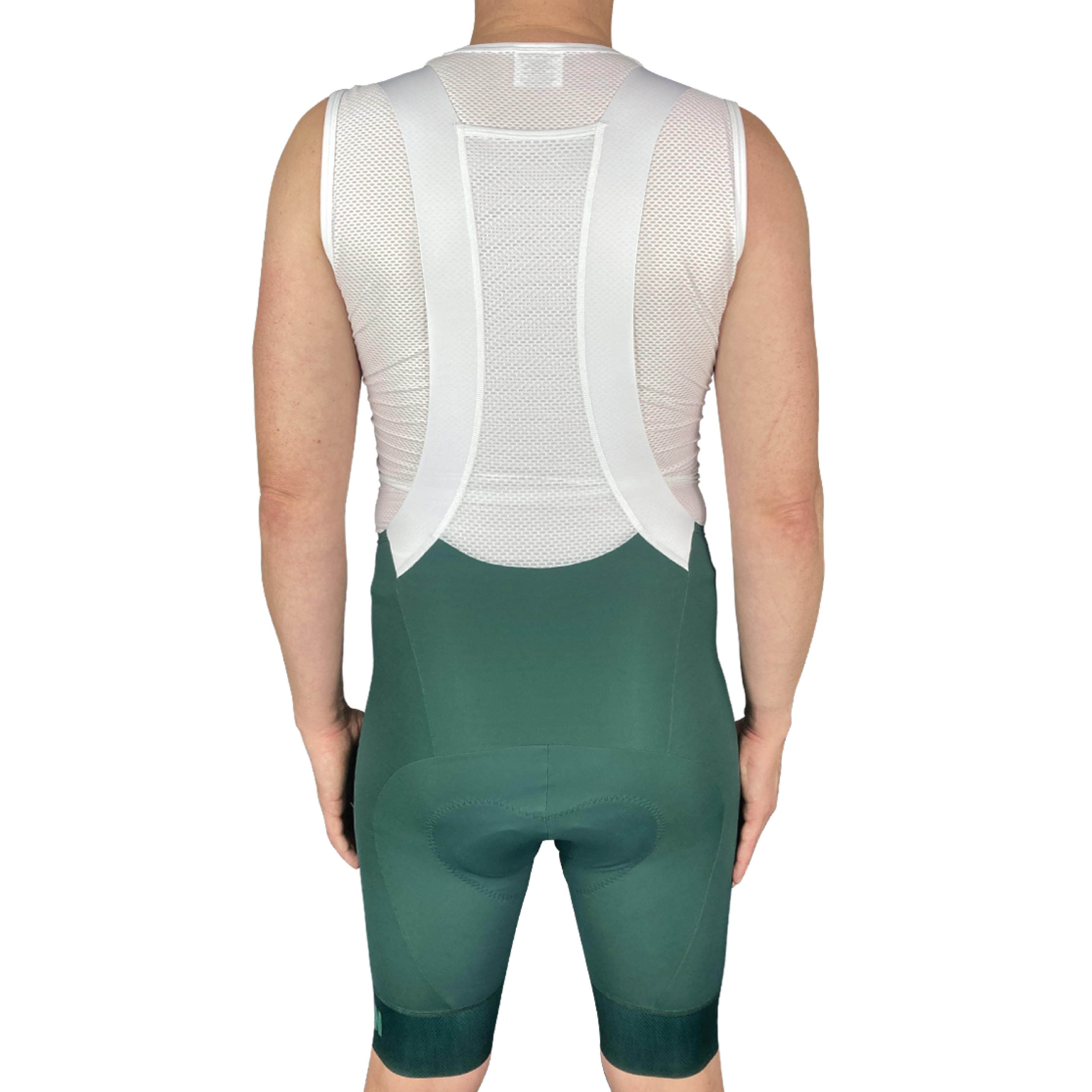 Pro Maximus Men's Cycling Bibs – Green Long Distance Bib Shorts