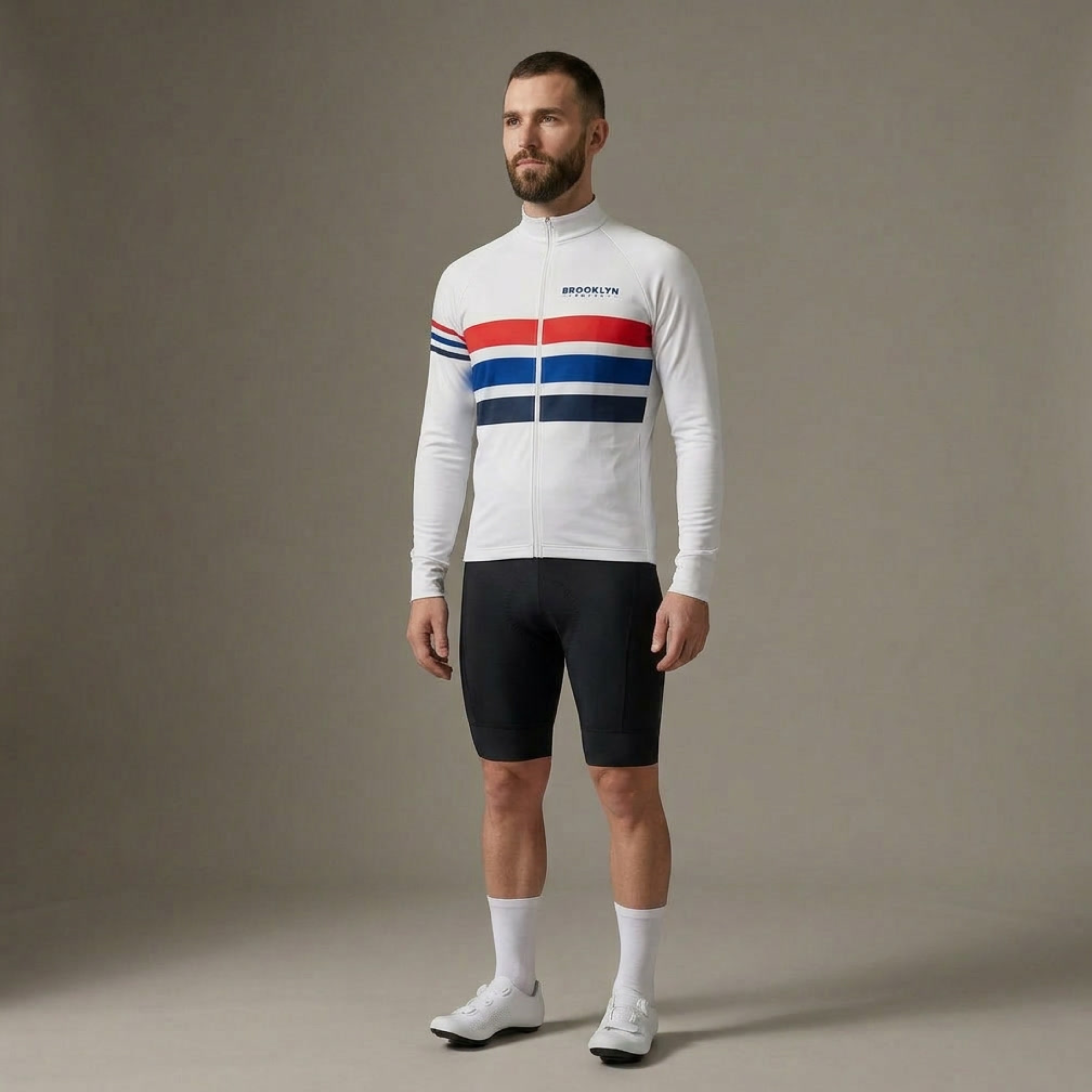 Men's Pro Thermal Cycling Jacket - White, Windproof