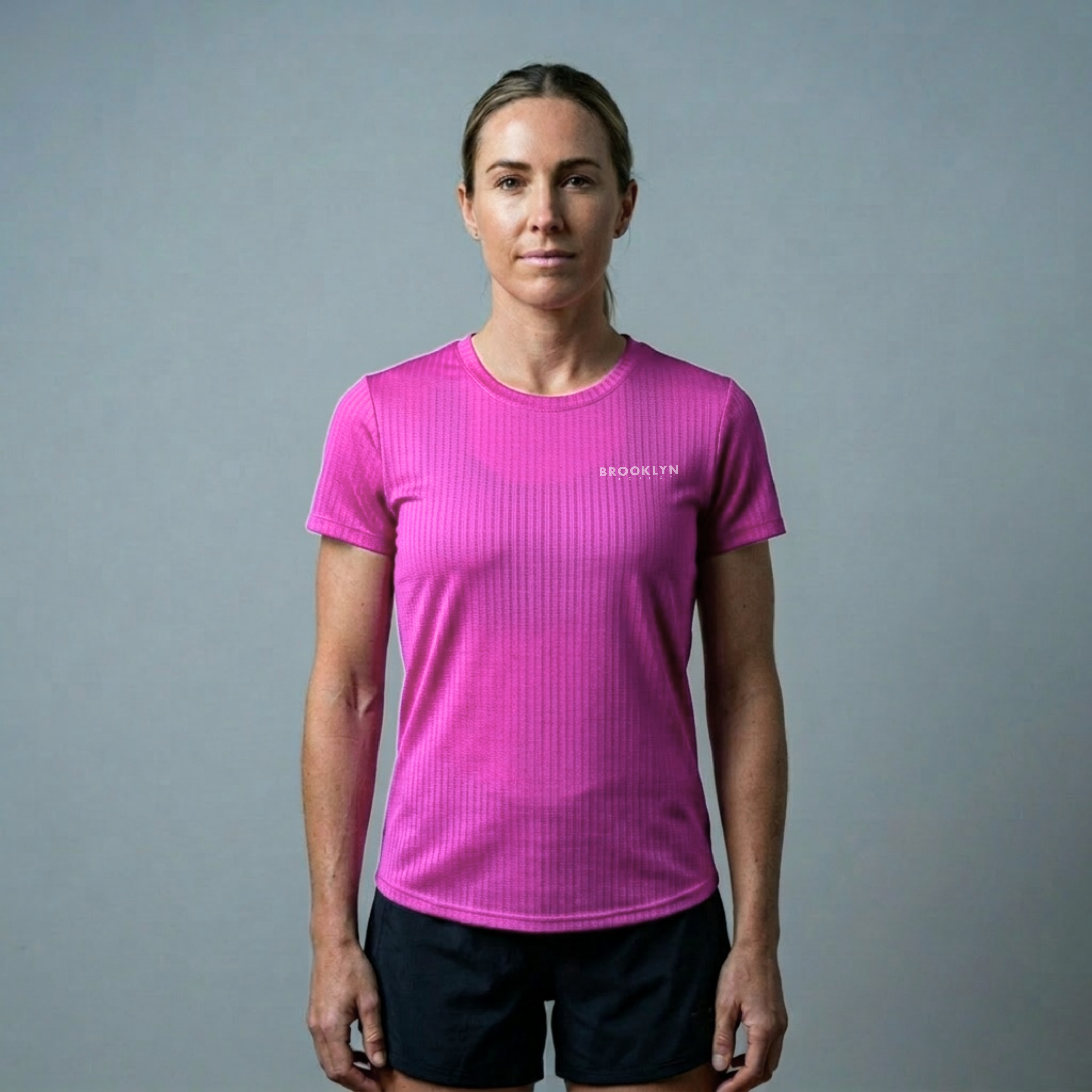 Women's Elite Lightweight Run T-Shirt - Breathable Technical Tee, Fluoro Pink