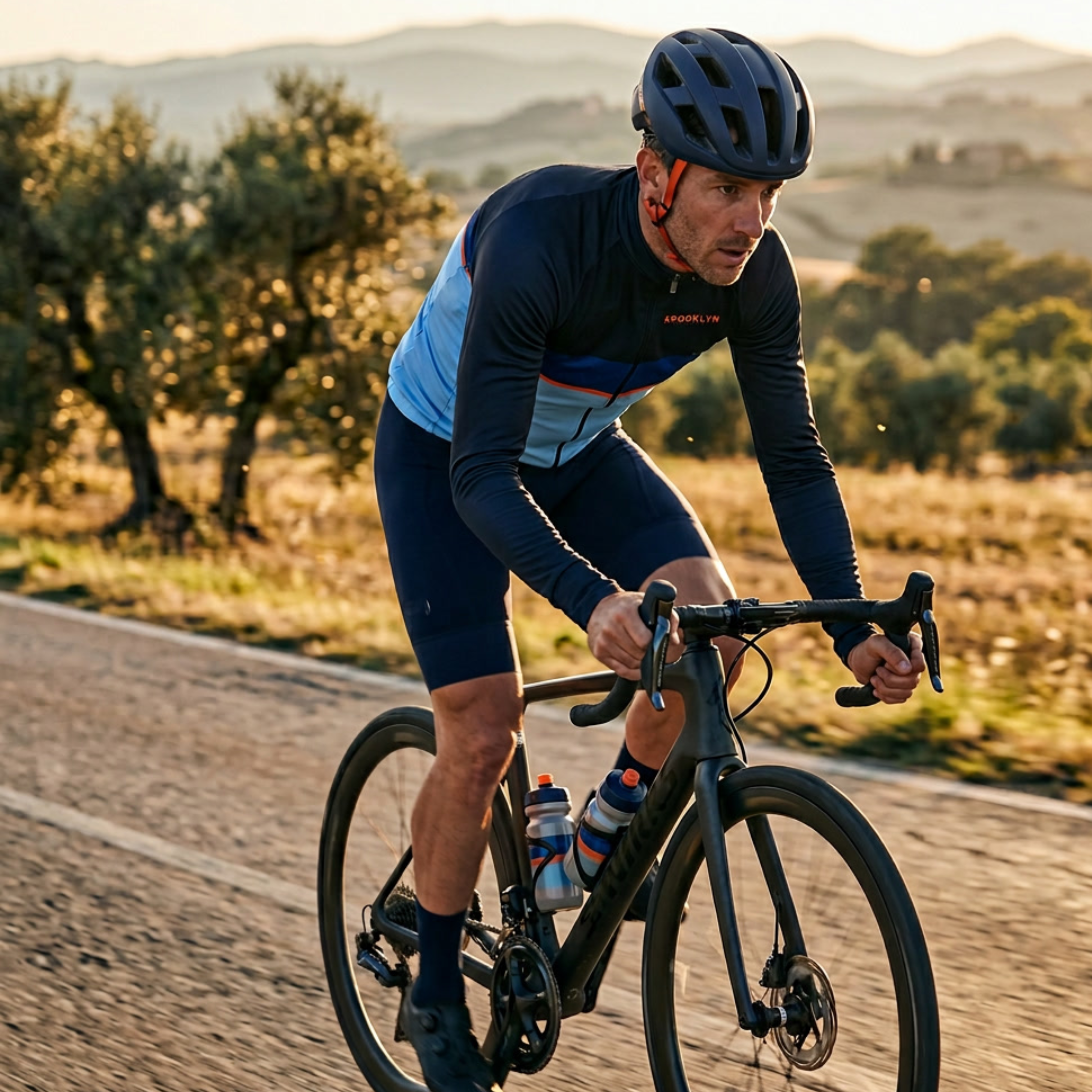 Men's Pro Thermal Cycling Jacket - Blue, Windproof