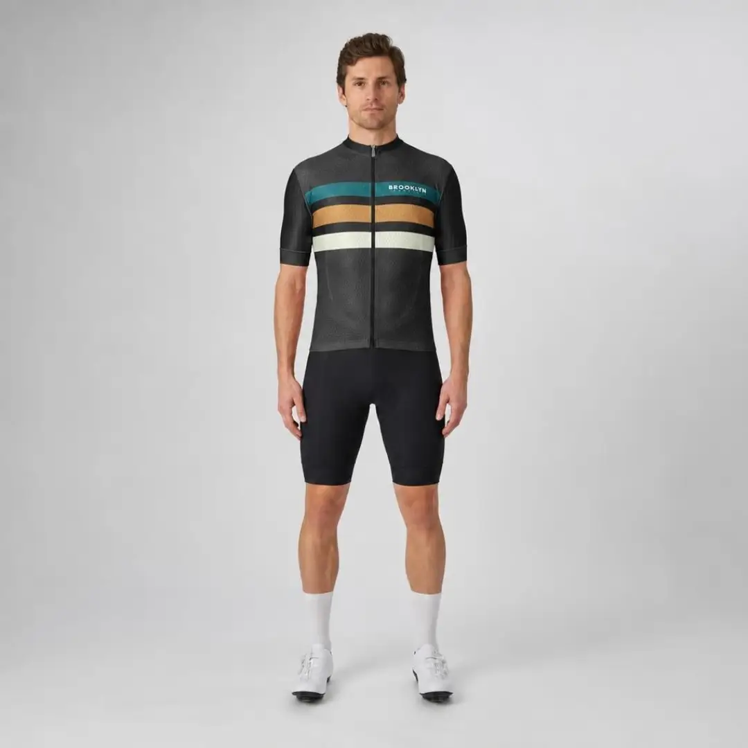 Men's Pro Cycling Jersey - Maximus Black | Lightweight Performance