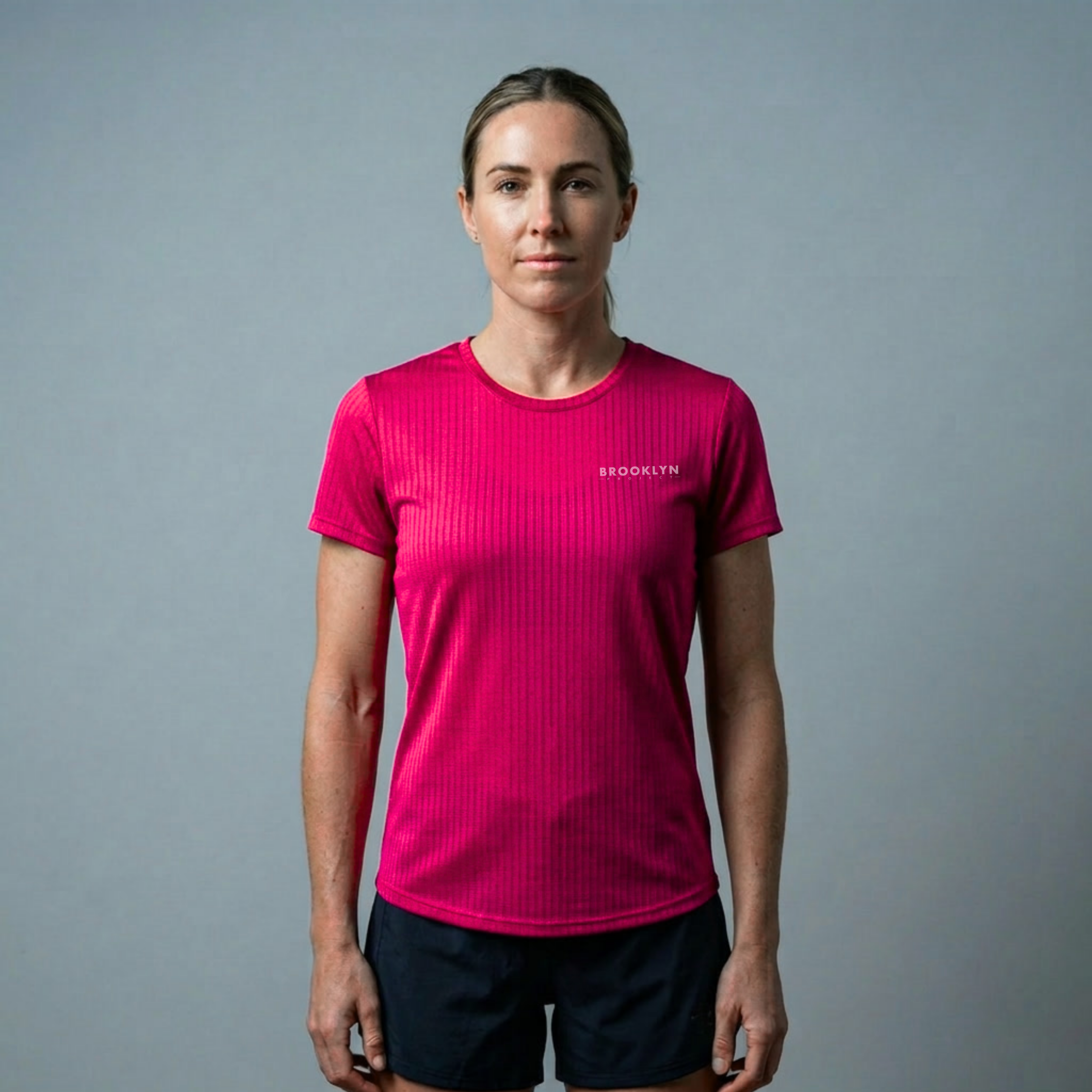 Women's Elite Lightweight Run T-Shirt - Breathable Technical Tee, Dark Pink